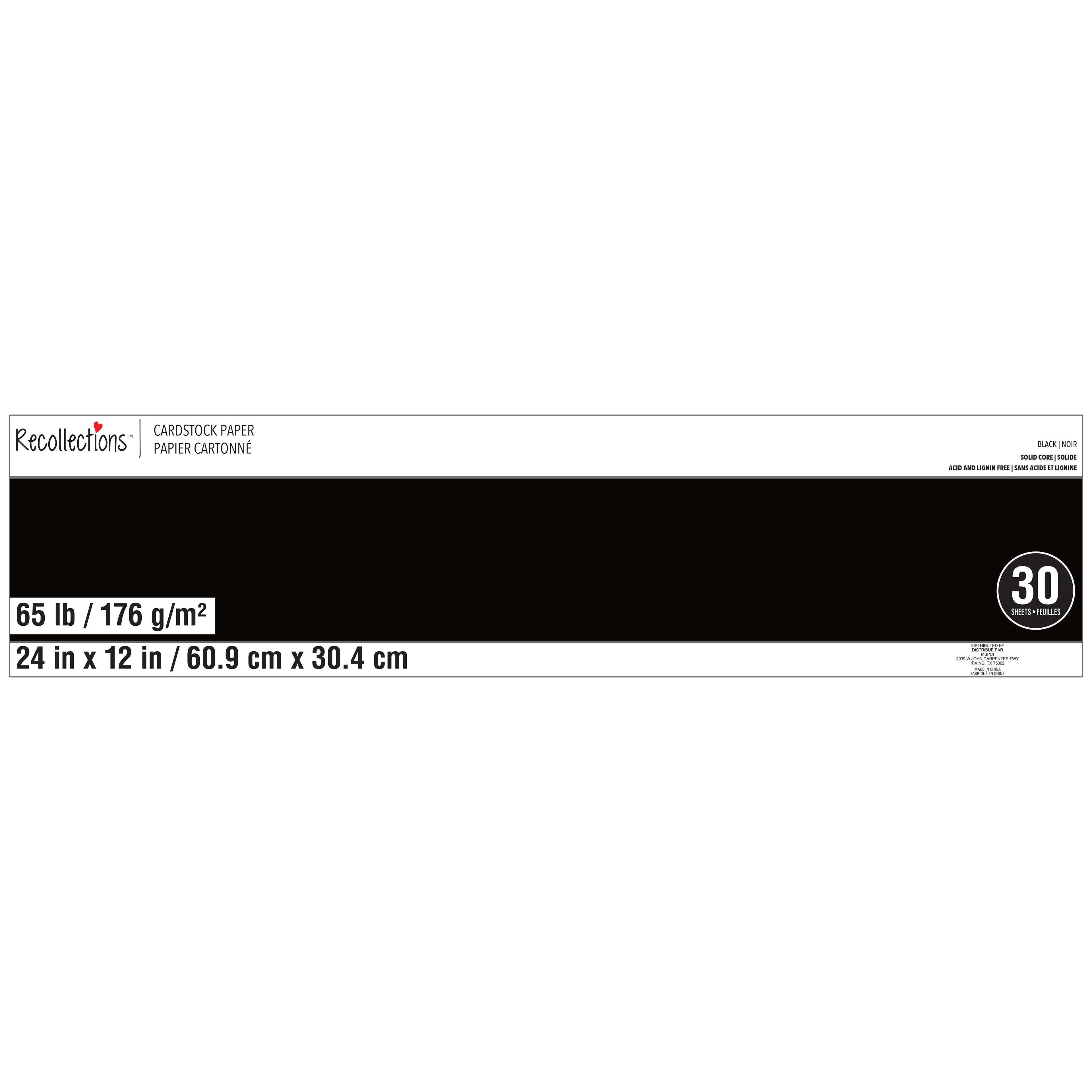 24&#x22; x 12&#x22; 65lb. Cardstock Paper by Recollections&#x2122;, 30 Sheets