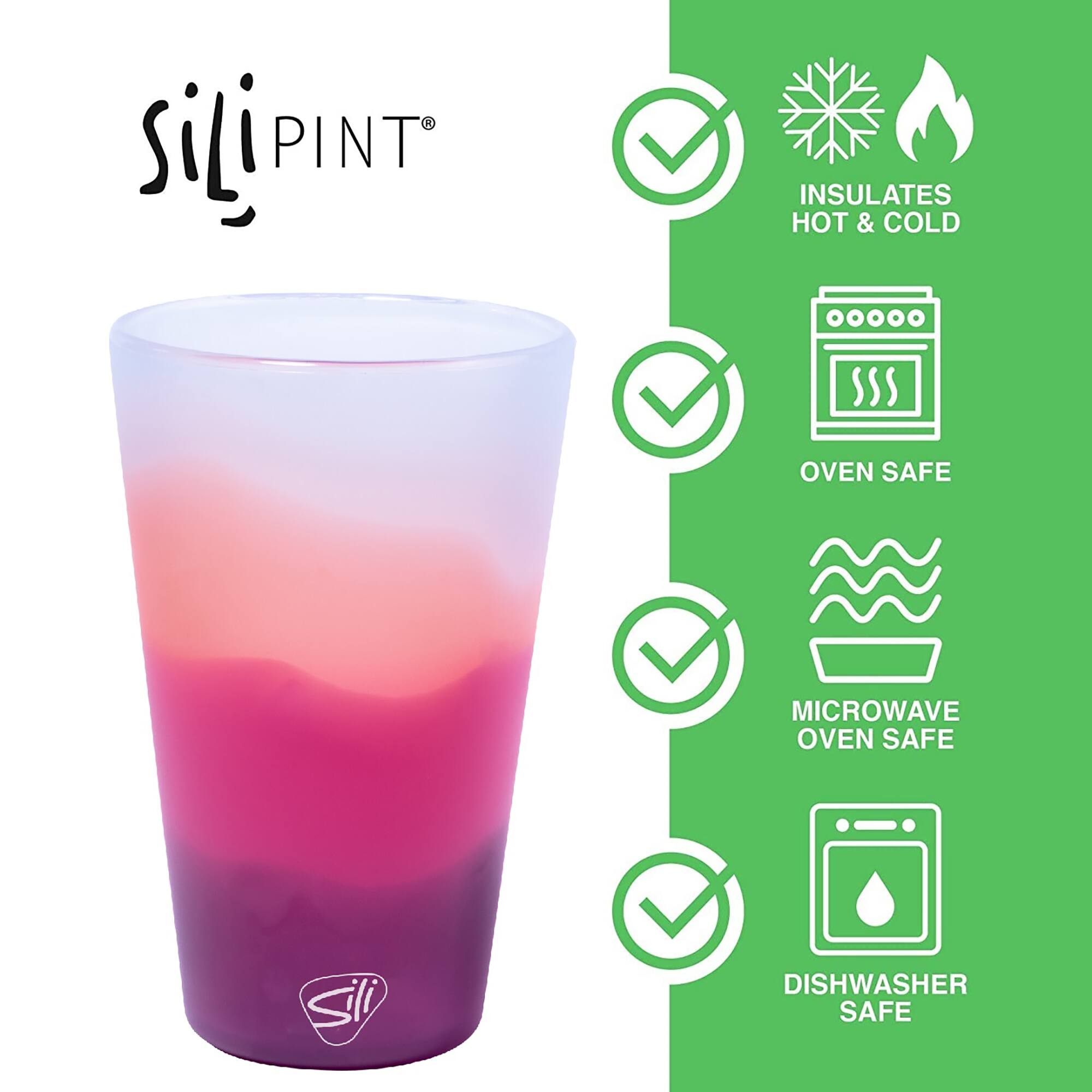 Silipint® 16oz. Mountain Air & Desert Sun Silicone Pint Glasses, 2ct.