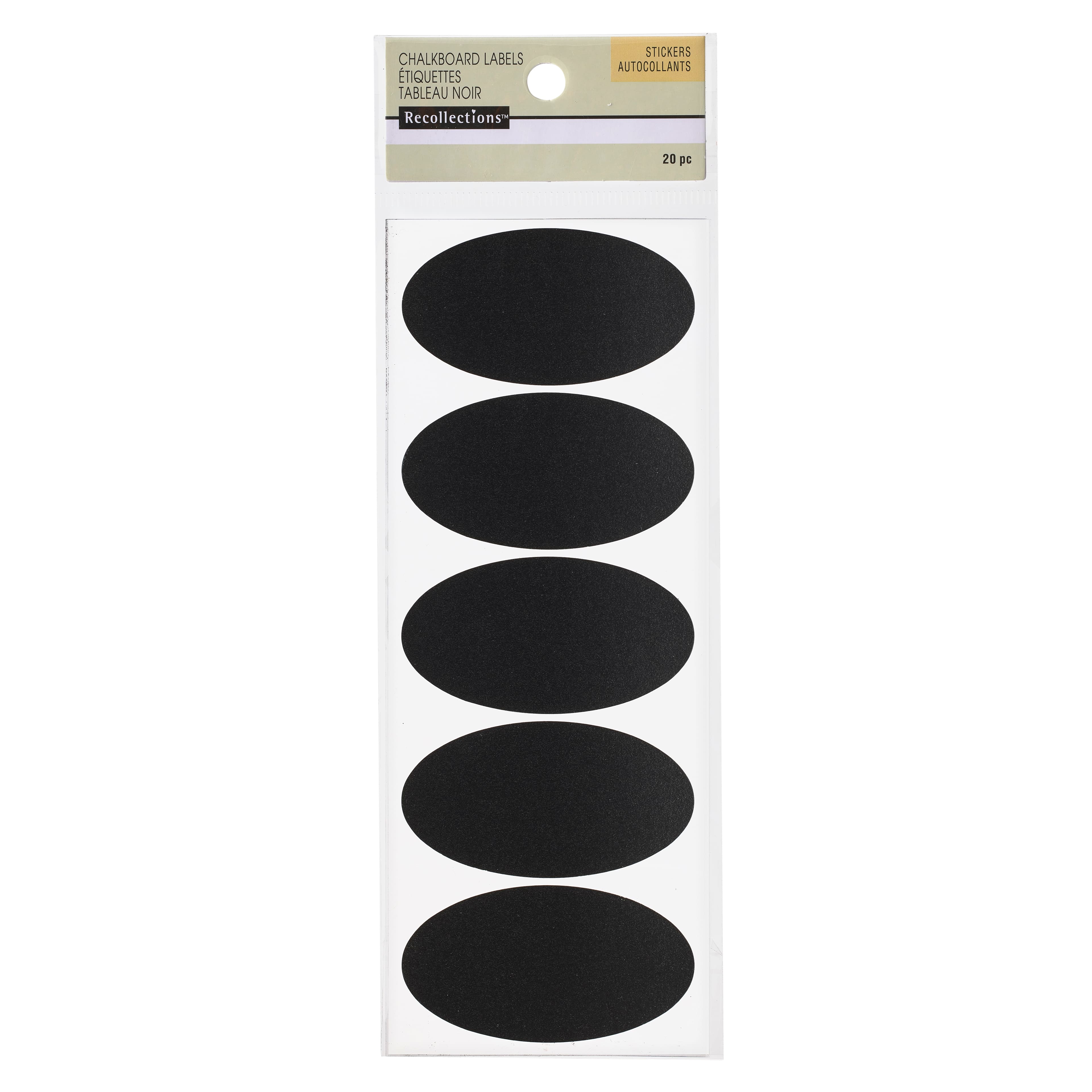 12 Packs: 20 ct. (240 total) Oval Chalkboard Labels by Recollections™