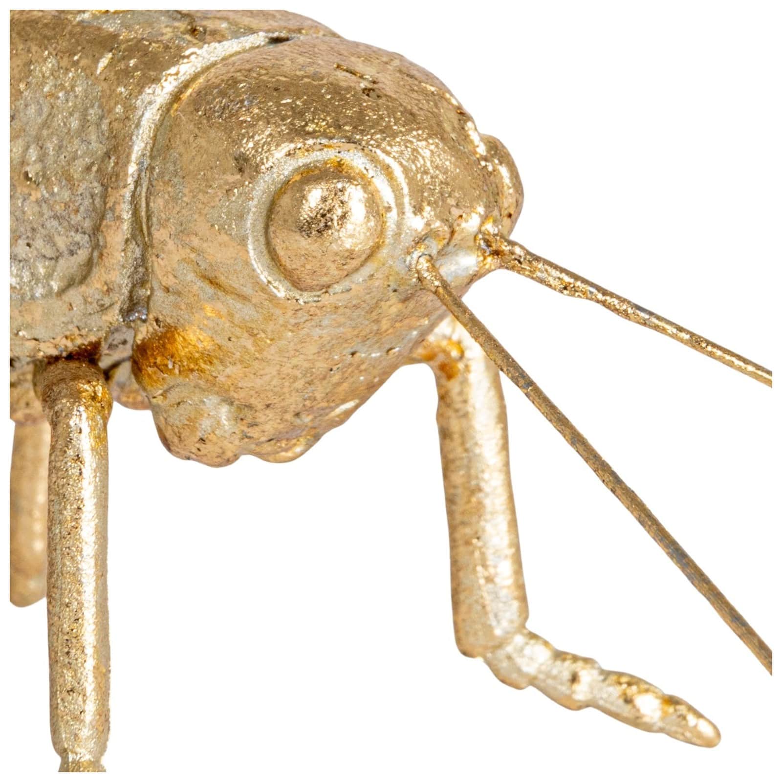 Hello Honey&#xAE; 5.5&#x22; Gold Gilded Garden Grasshopper D&#xE9;cor