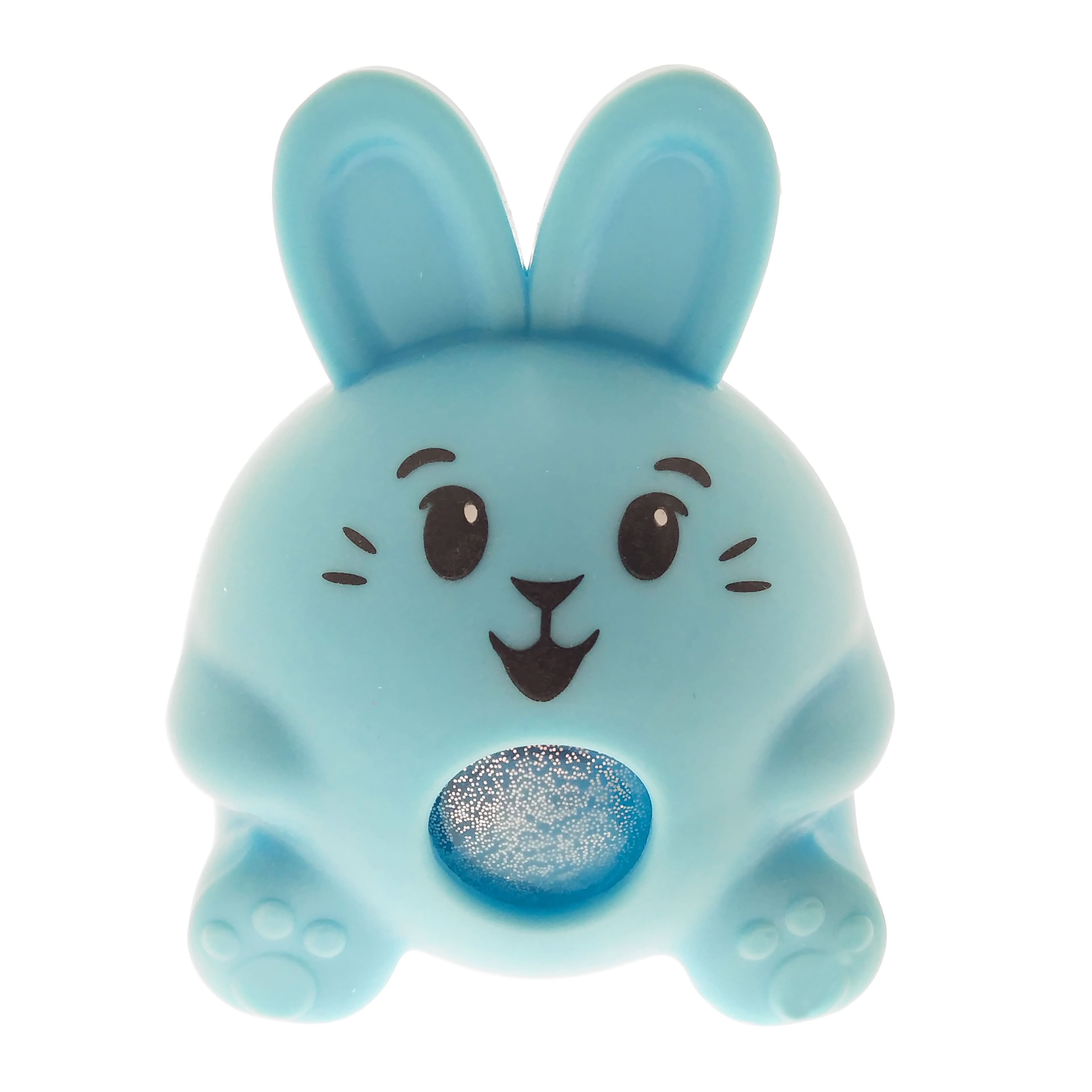 3.25" Blue Bunny Glitter Squishy Toy by Creatology™