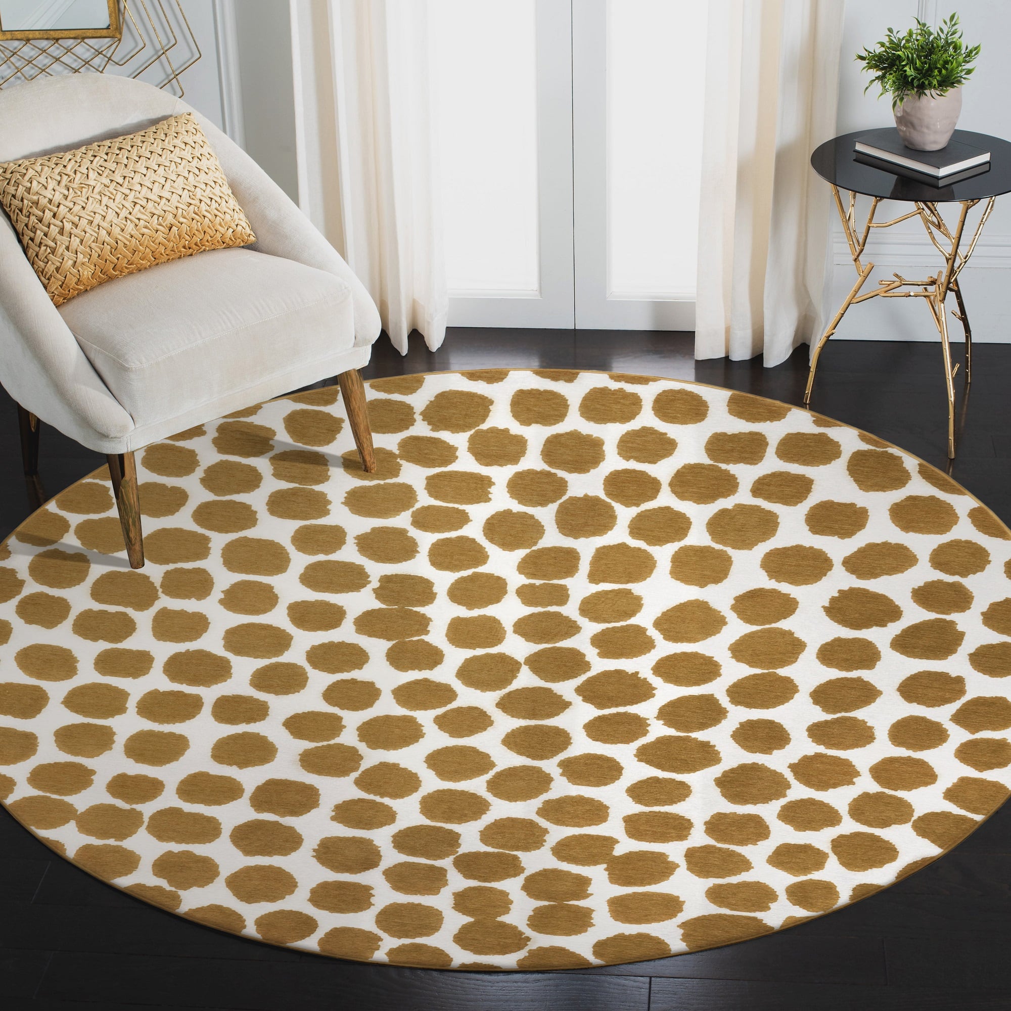 My Magic Carpet Puff Dotty Washable Rug