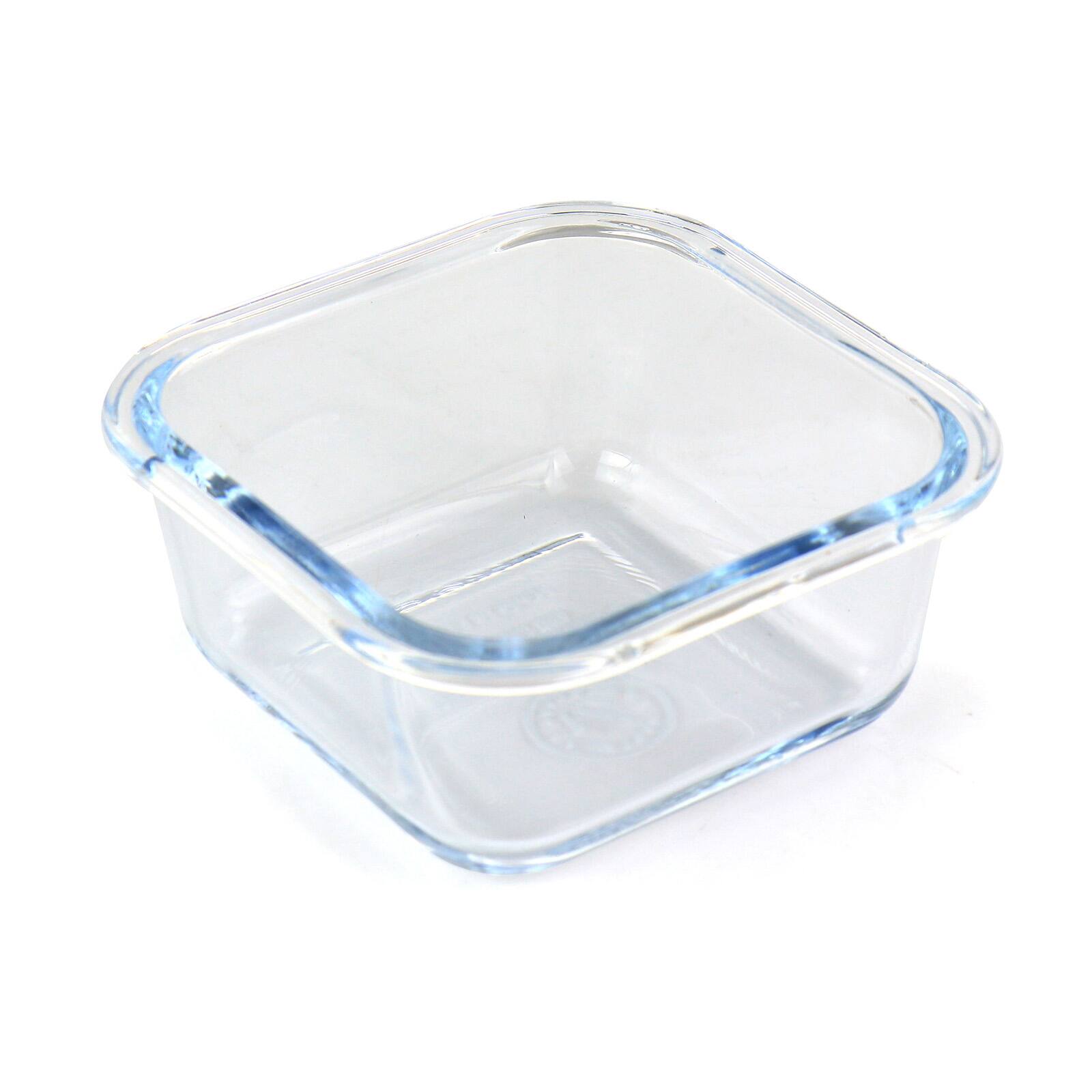 Martha Stewart Square Glass Food Storage Container with Mint Lid