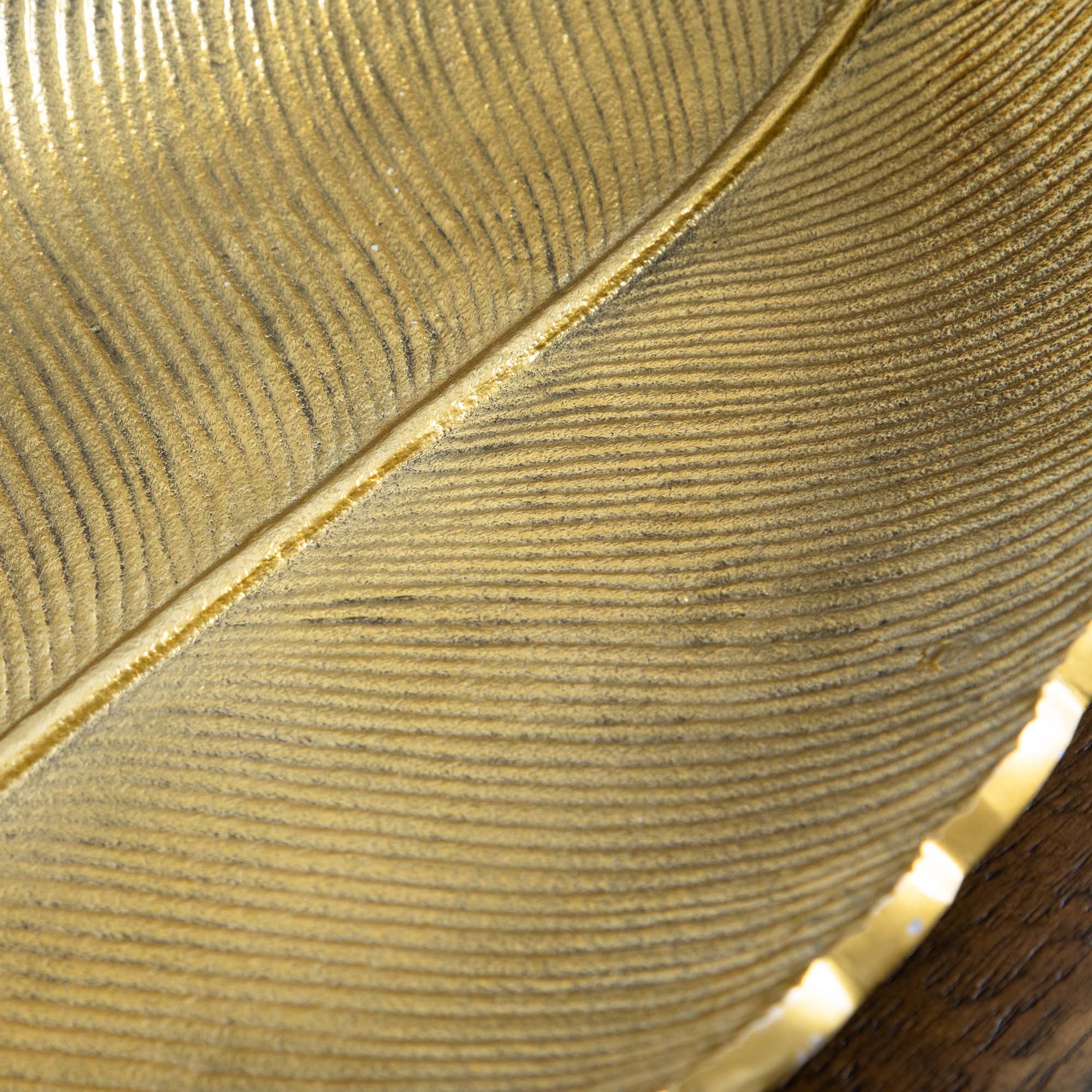 16&#x22; Gold Leaf Decorative Accent Tray
