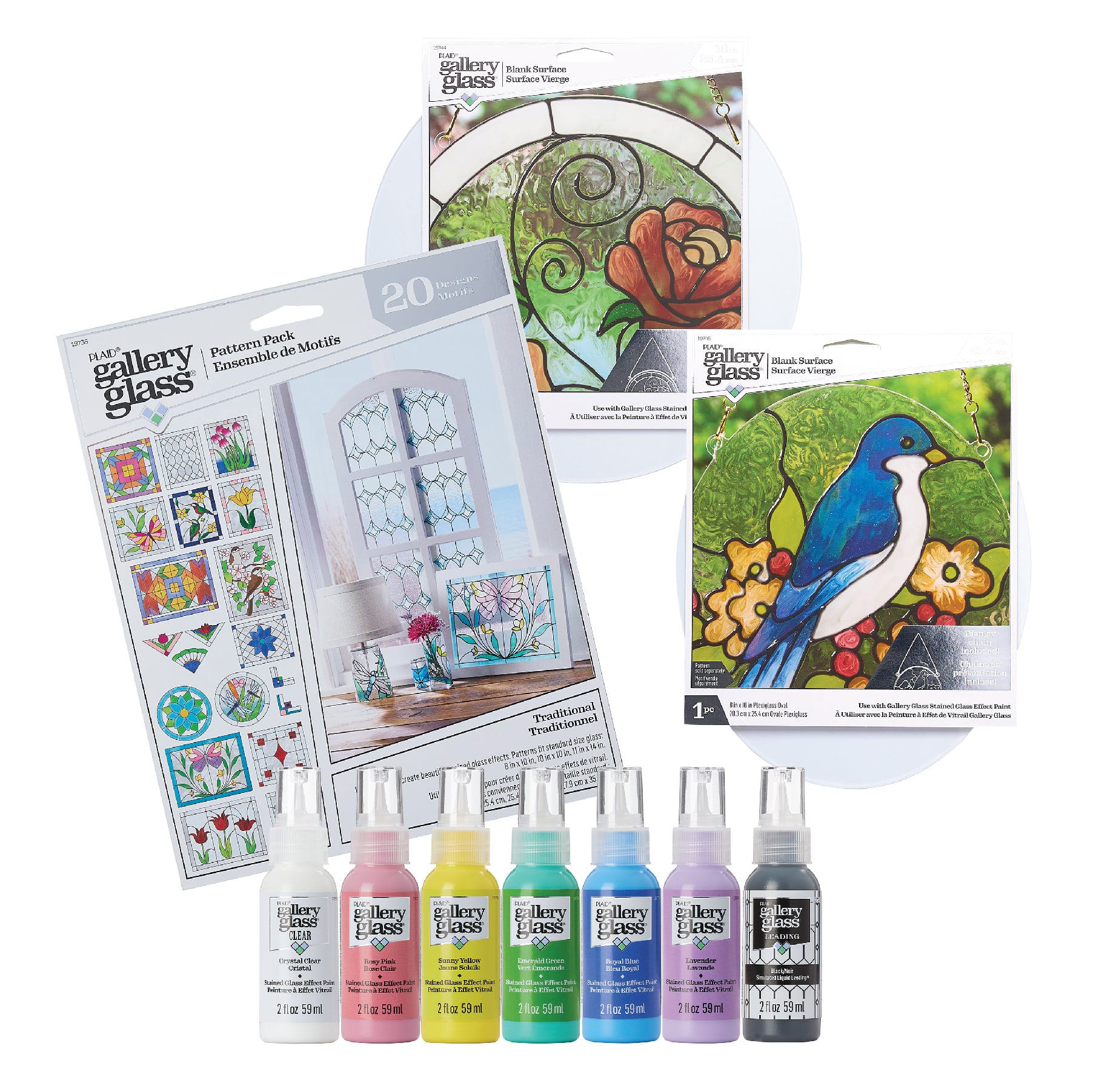 Plaid&#xAE; Gallery Glass&#xAE; 10 Piece Stained Glass Painting Starter Kit