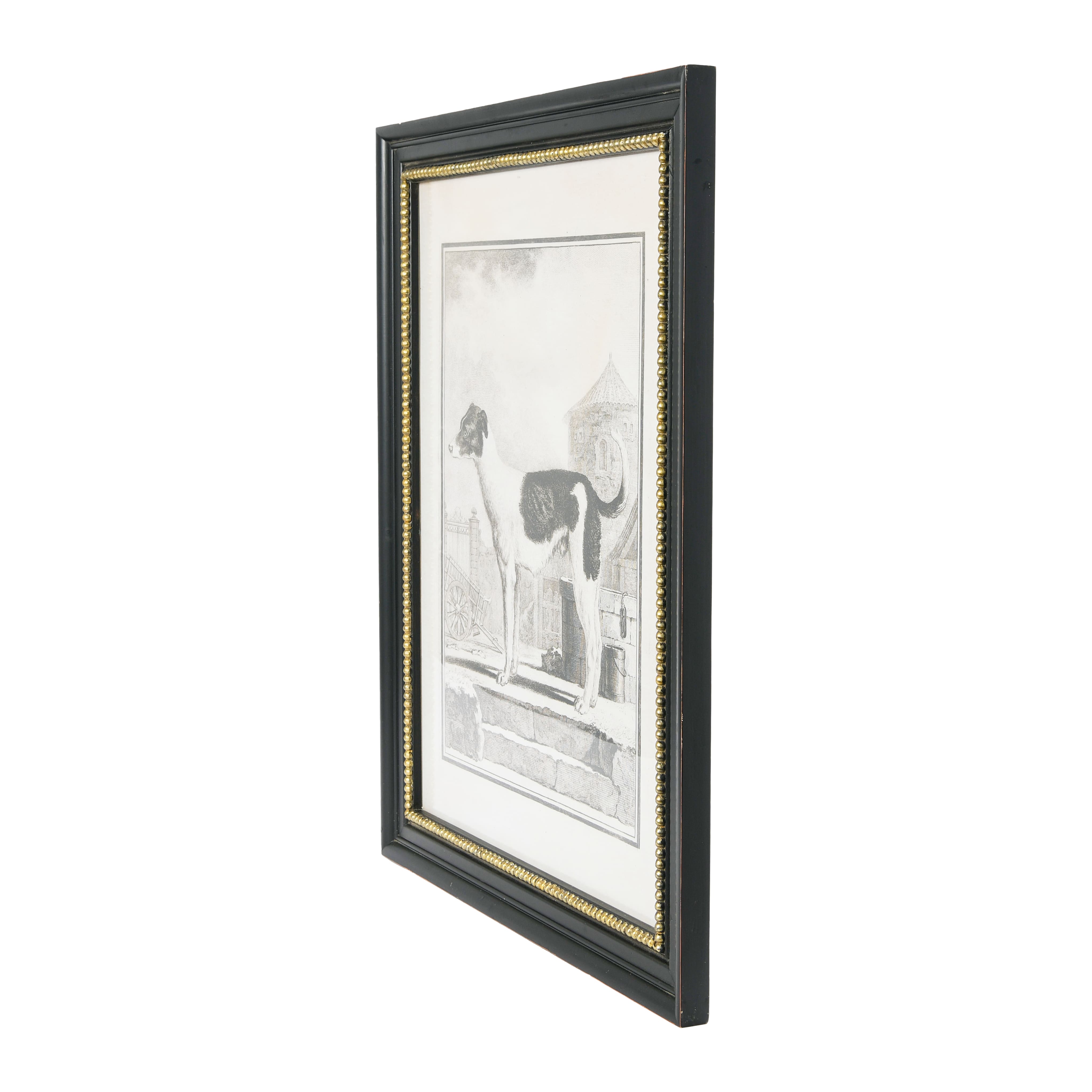 Framed Vintage Reproduction Dog Print Wall Art