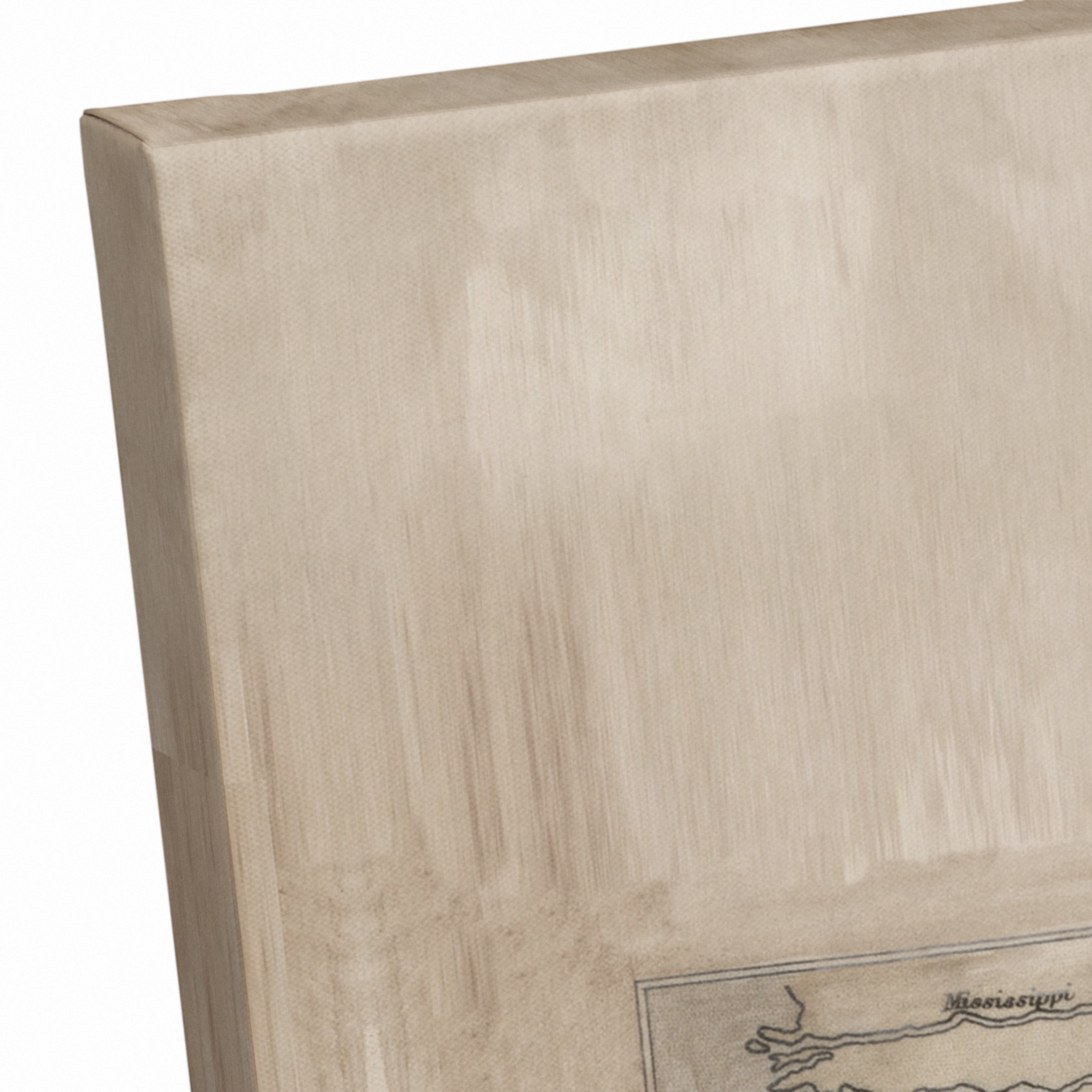 World Map Hemispheres 30" x 30" Canvas Wall Art