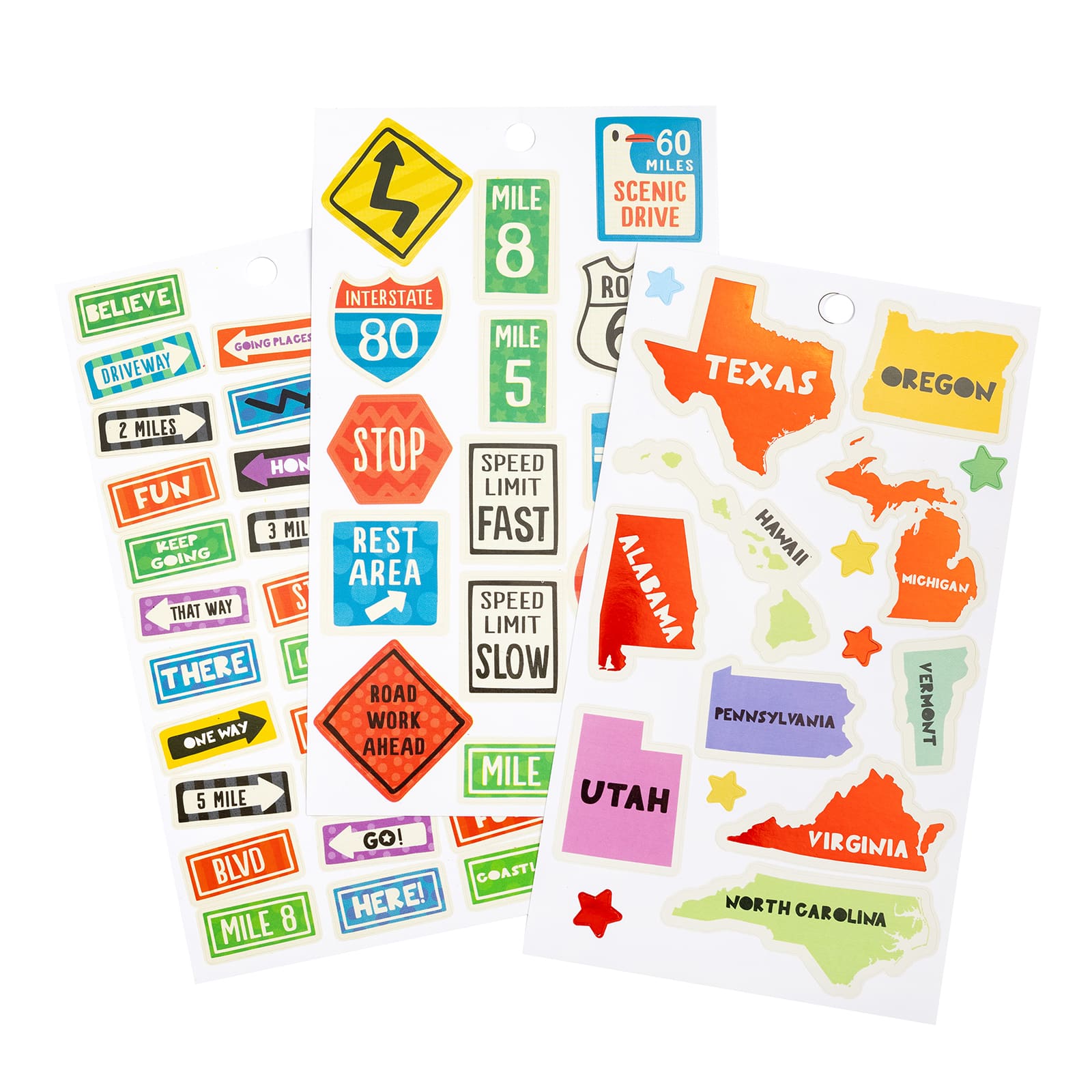 12 Pack: Road Trip Stickers by Recollections™