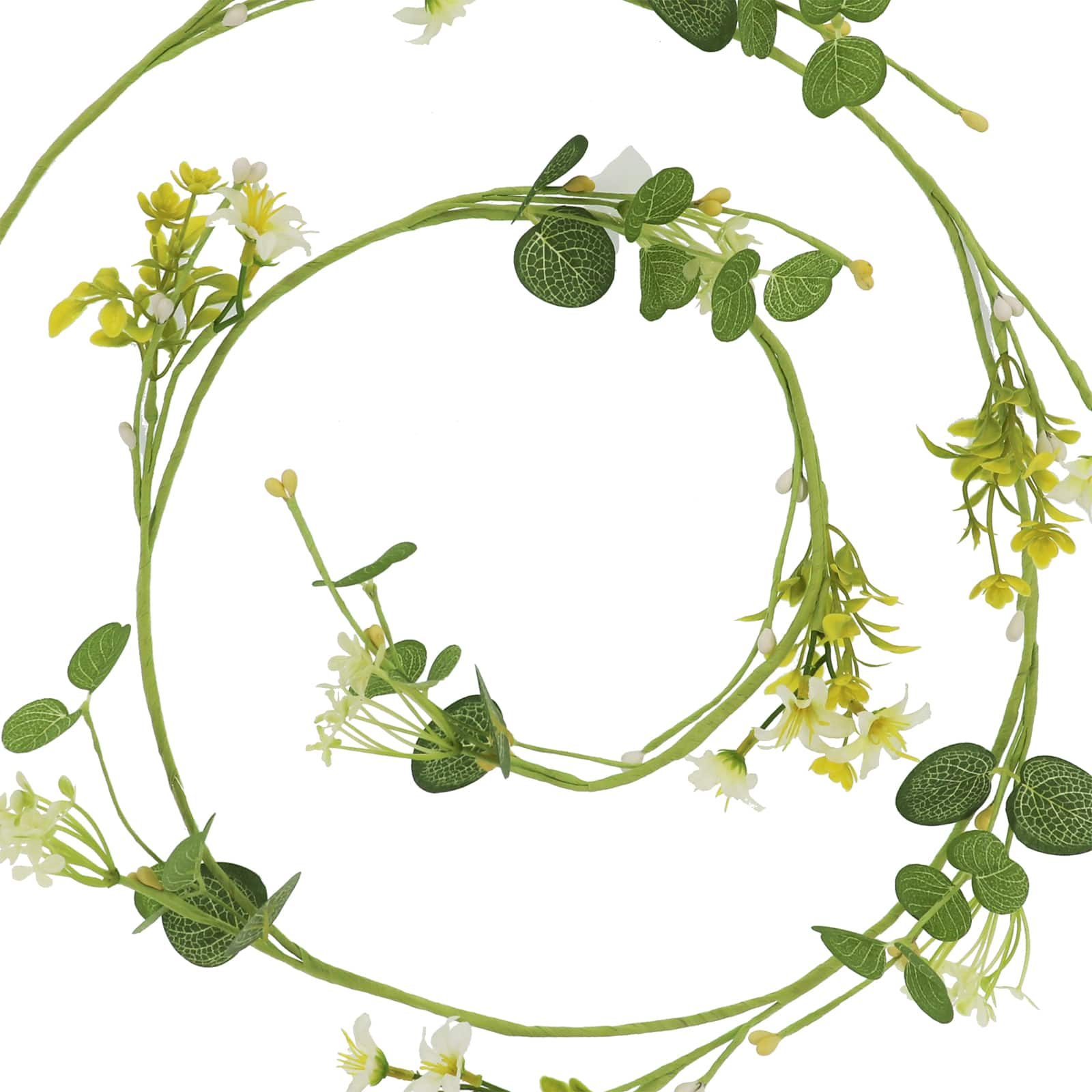 5ft. White Wildflower Coiled Garland by Ashland&#xAE;