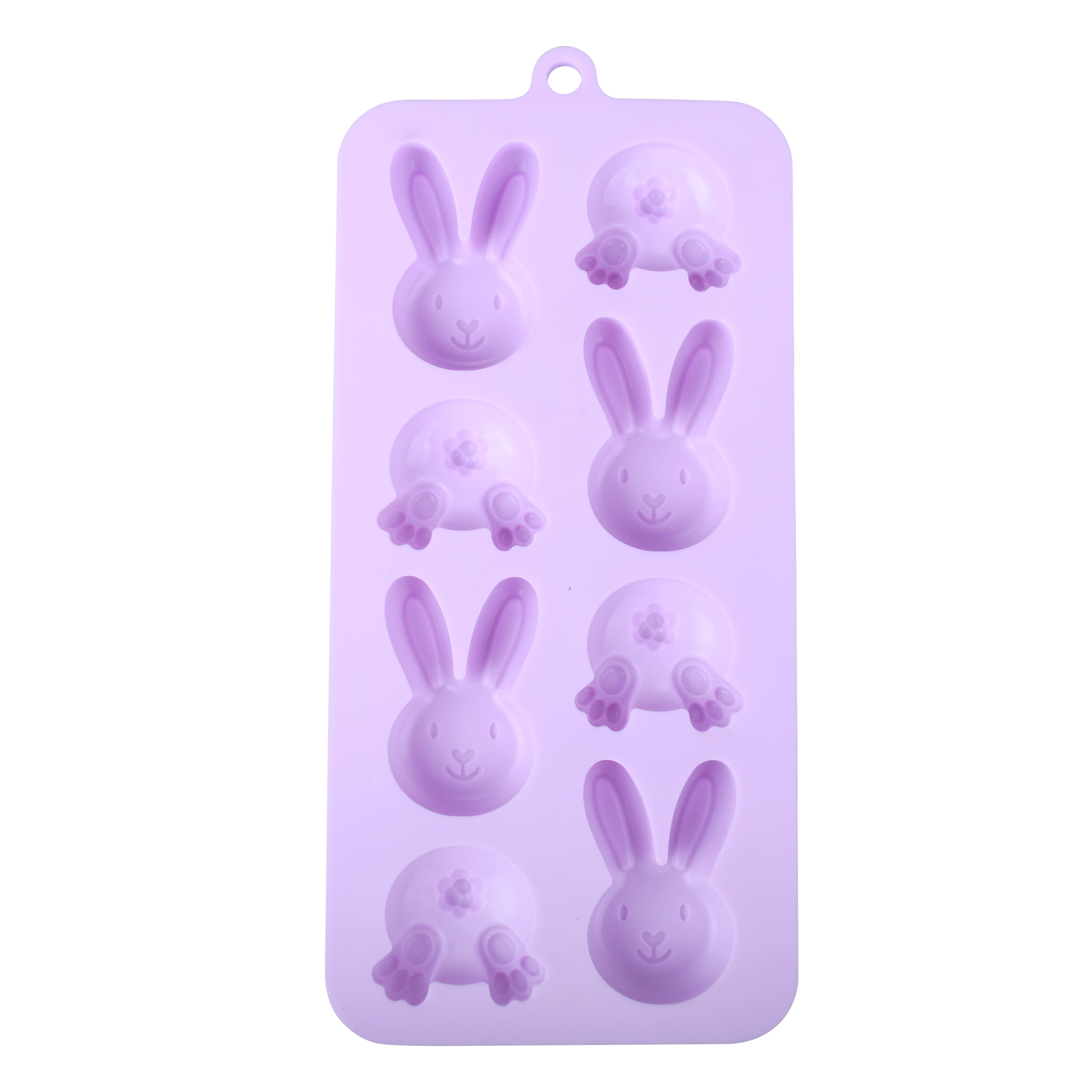 Easter Bunny Heads &#x26; Tails Silicone Candy Mold by Celebrate It&#xAE;