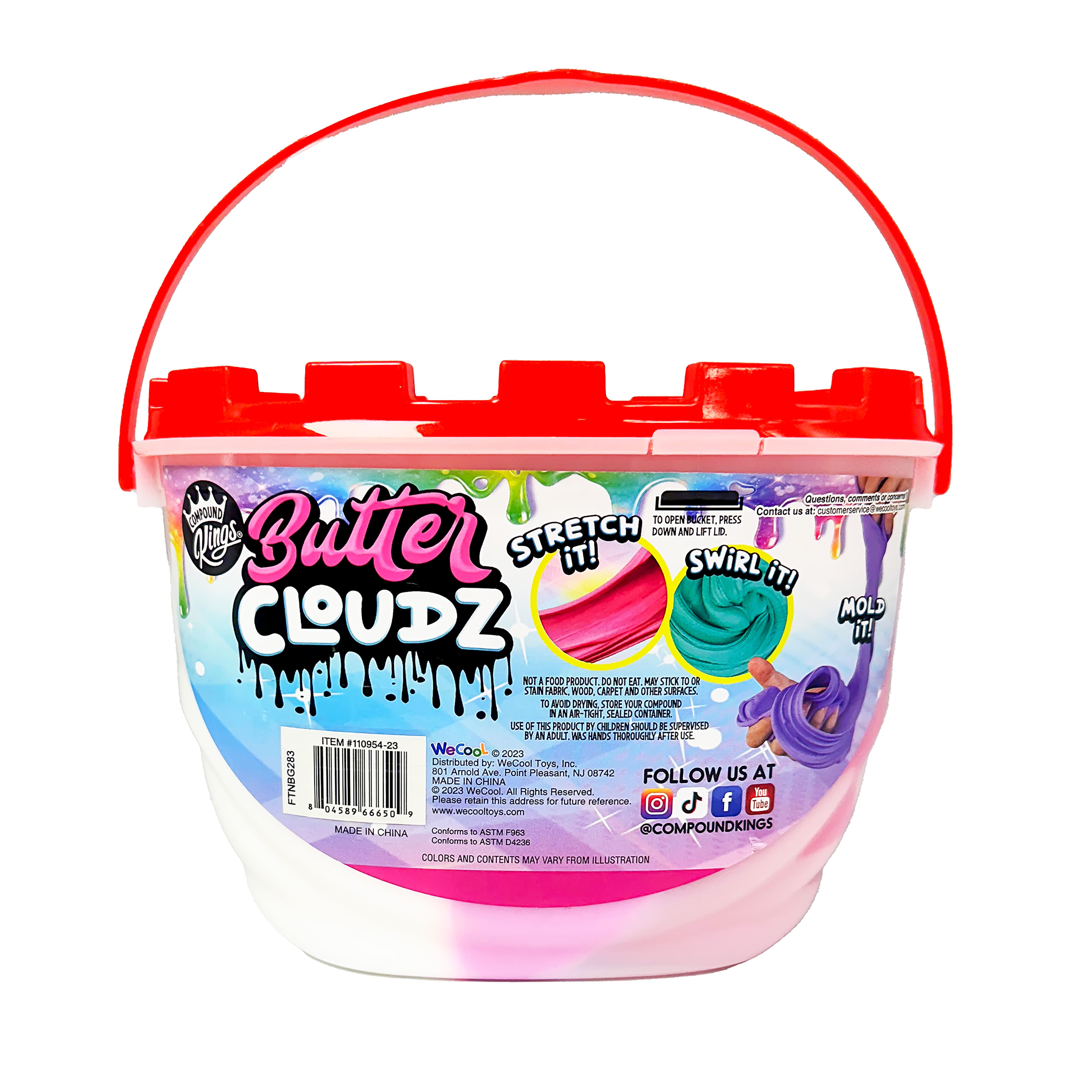 Compound Kings&#xAE; Rasberry Smoothie Butter Cloudz Scented Slime