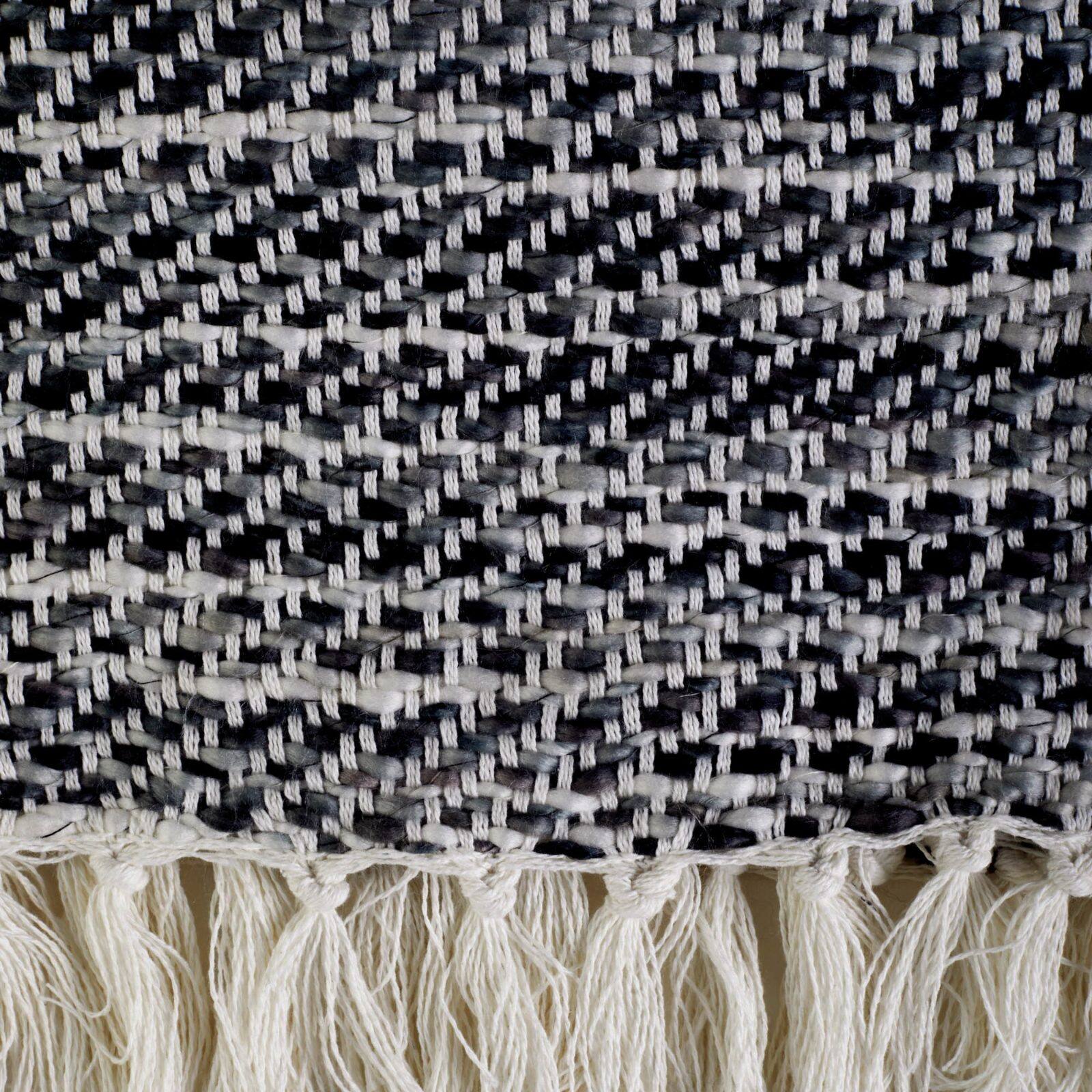 DII® Gray Tone Diagonal Stripe Acrylic Throw