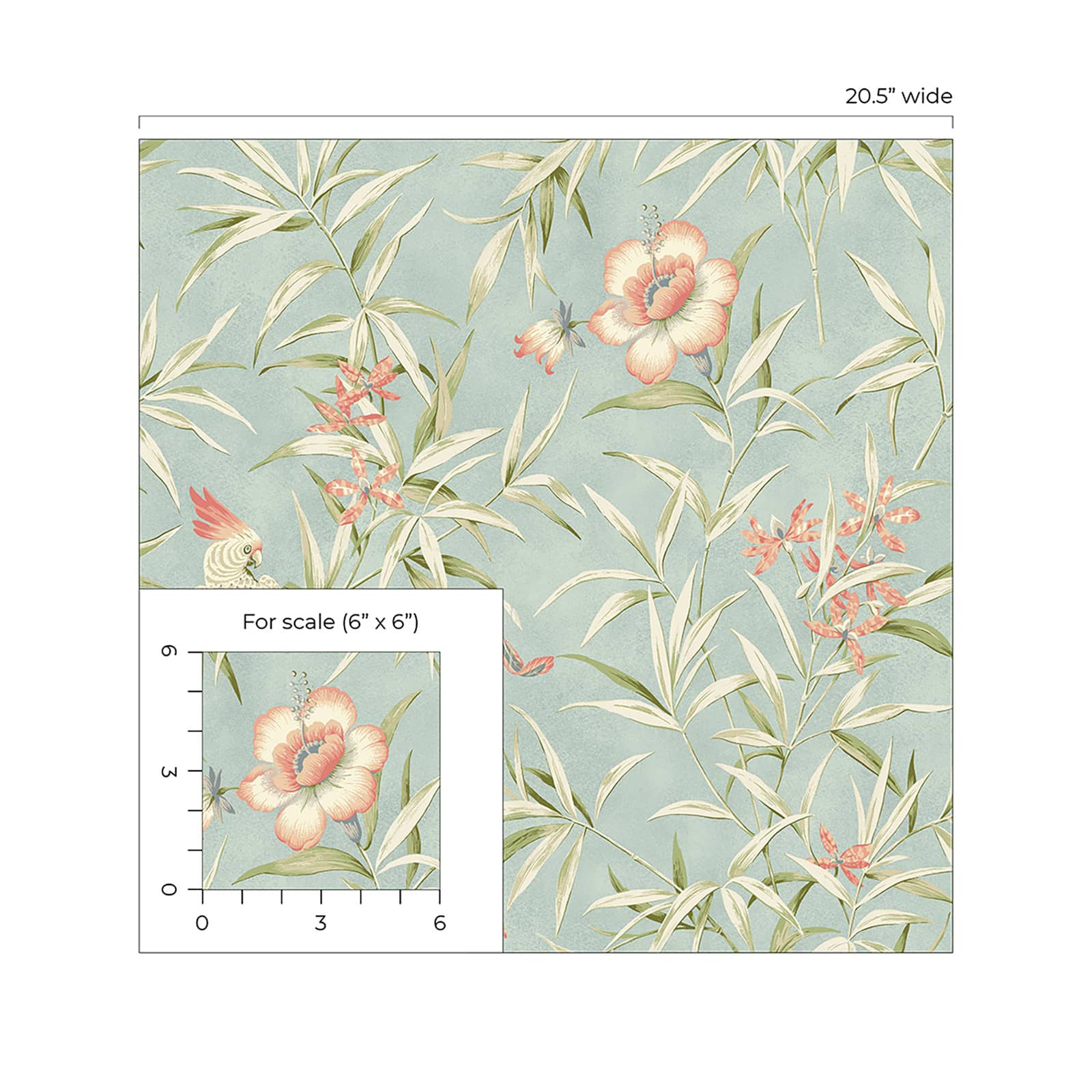 Surface Style Bamboo Garden Peel & Stick Wallpaper