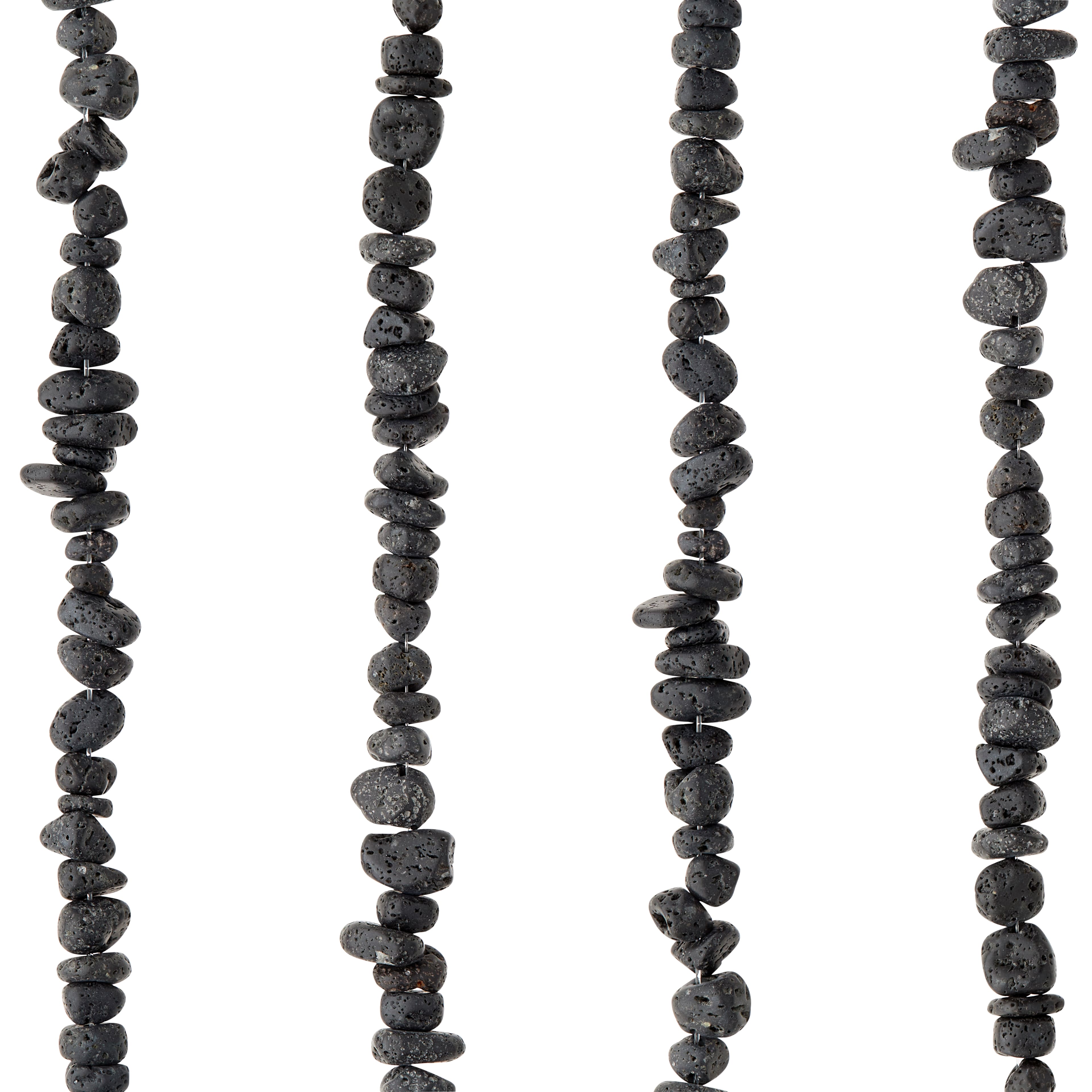 12 Pack: Black Lava Chip Beads, 10mm by Bead Landing™