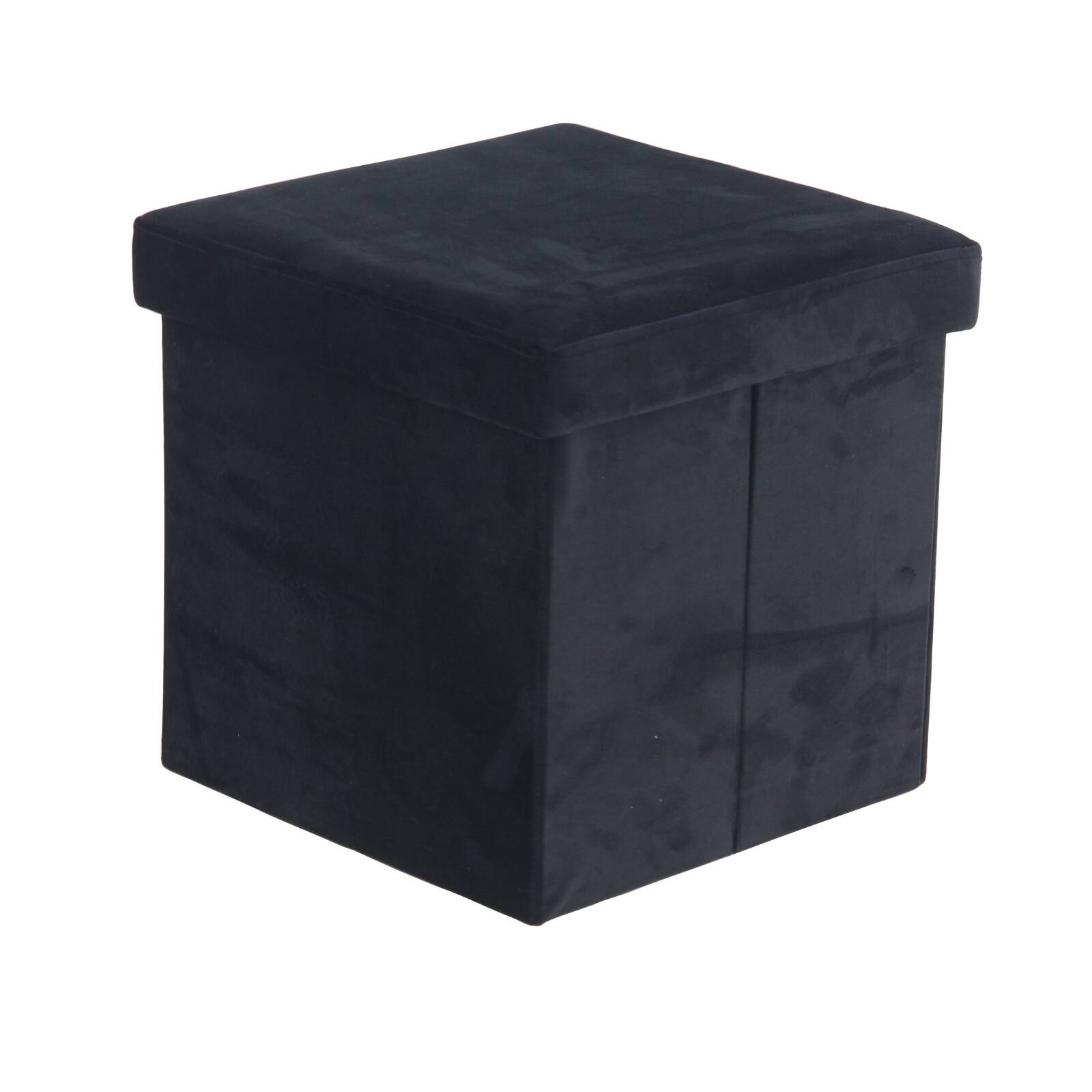 17&#x22; Modern Fabric Storage Stool