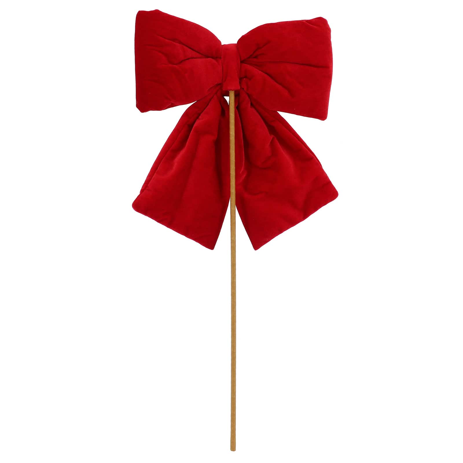 28&#x22; Red Velvet Bow Stem by Ashland&#xAE;