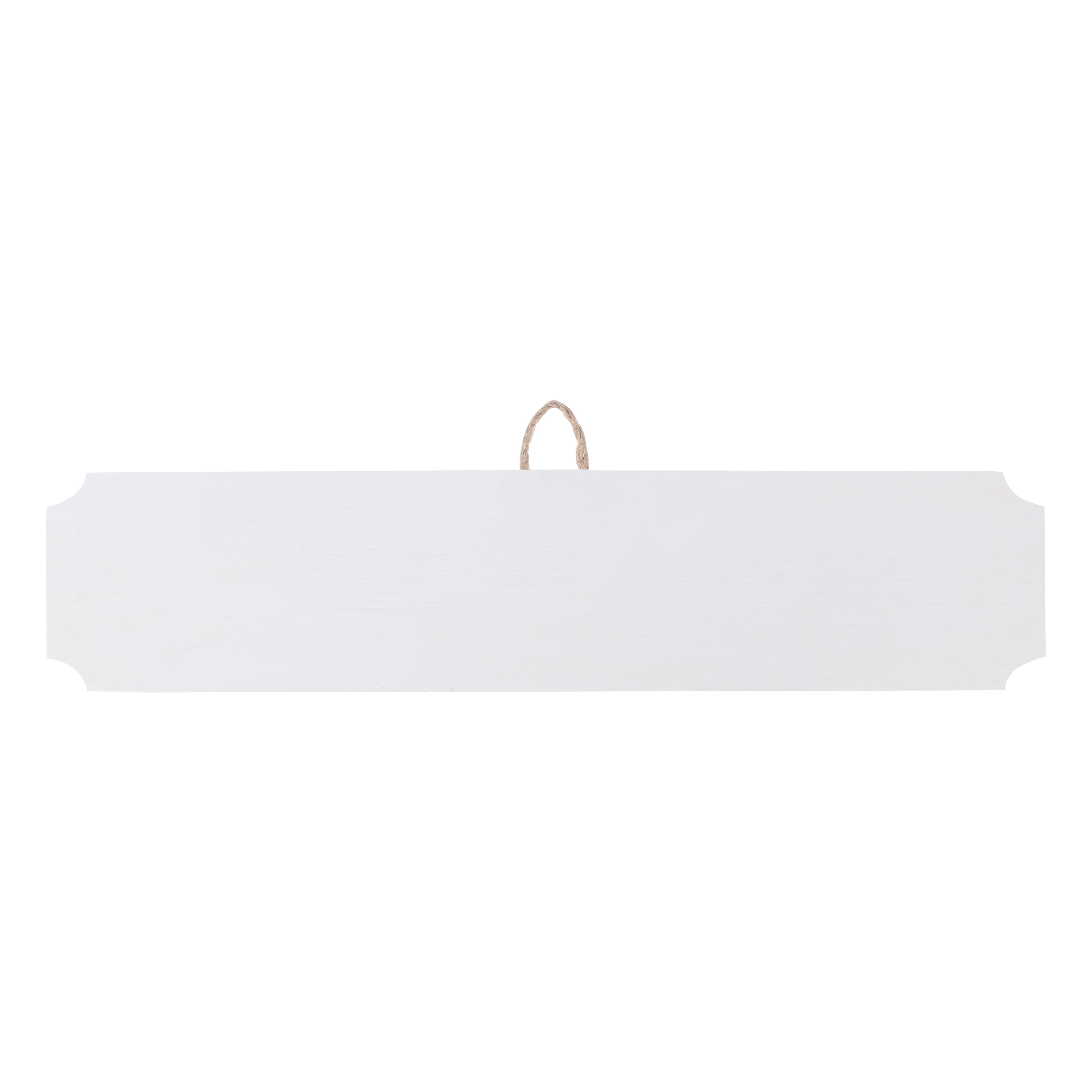 8 Pack: 18&#x22; Whitewashed Wood Rectangle Plaque by Make Market&#xAE;