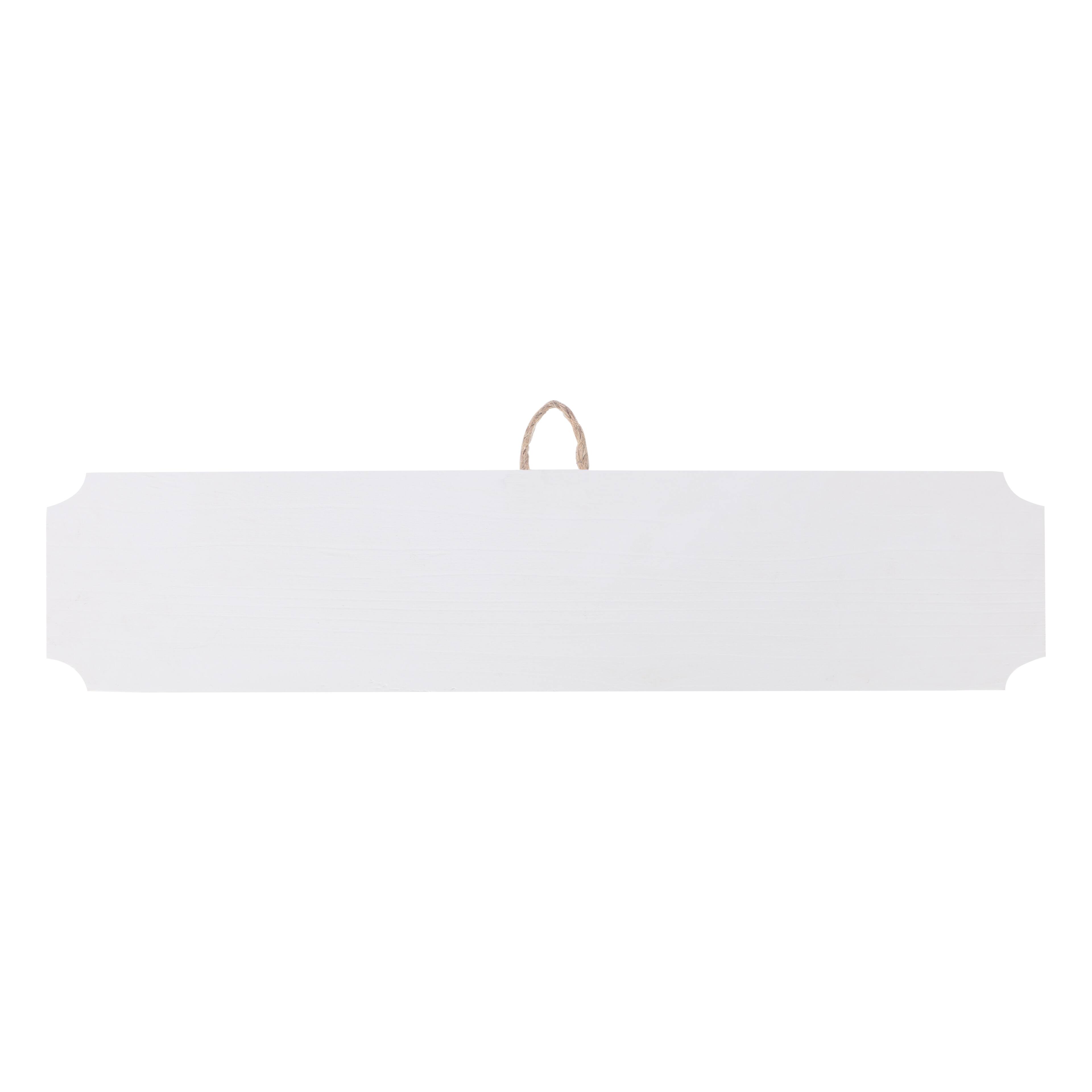 8 Pack: 18" Whitewashed Wood Rectangle Plaque by Make Market®