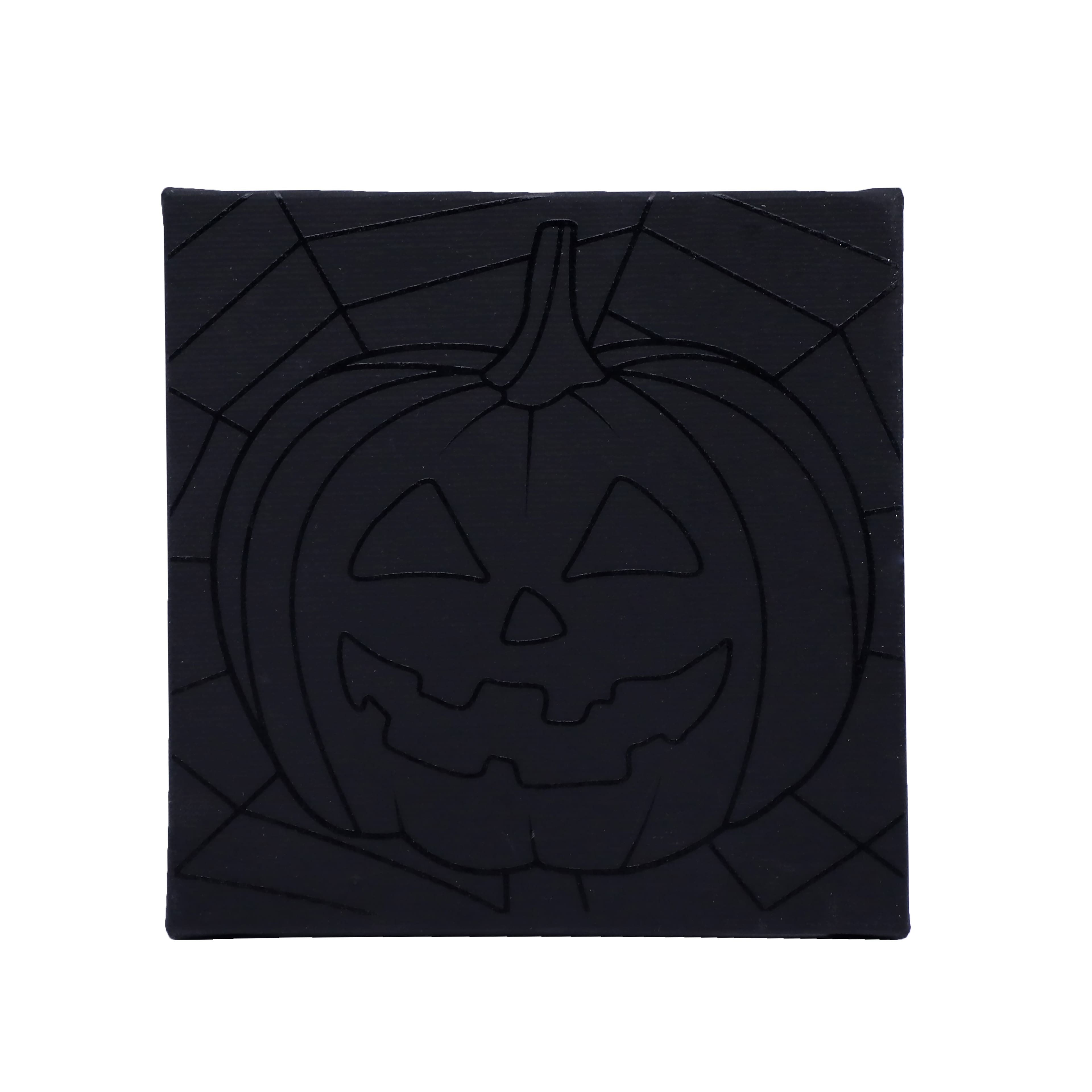 5" x 5" Jack-O'-Lantern in Web Canvas Painting Kit by Craft Smart®