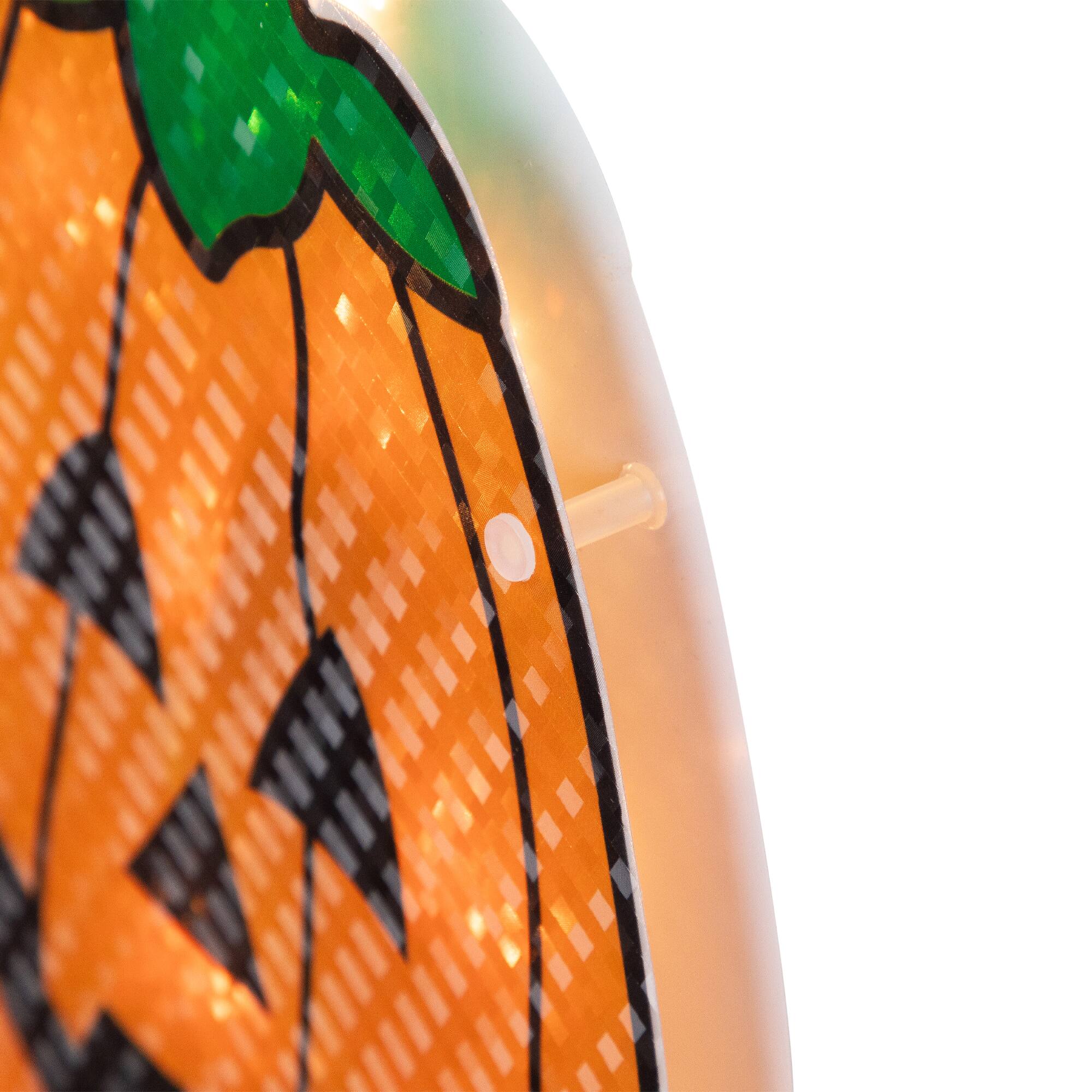 Lighted Jack-O-Lantern Halloween Window Silhouette