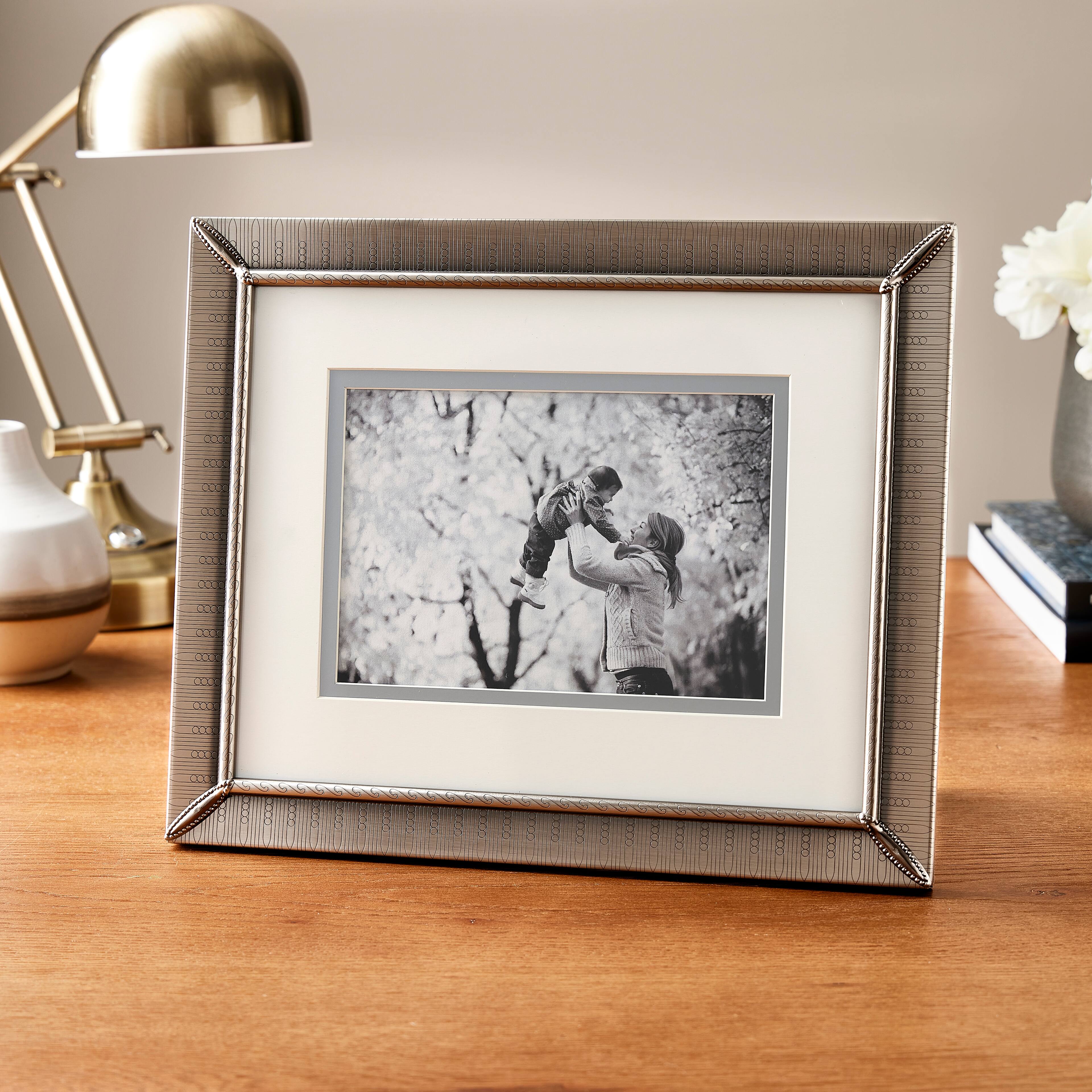 12 Pack: Etched Pewter 8&#x22; x 10&#x22; Frame with Double Mat, Expressions&#x2122; by Studio D&#xE9;cor&#xAE;