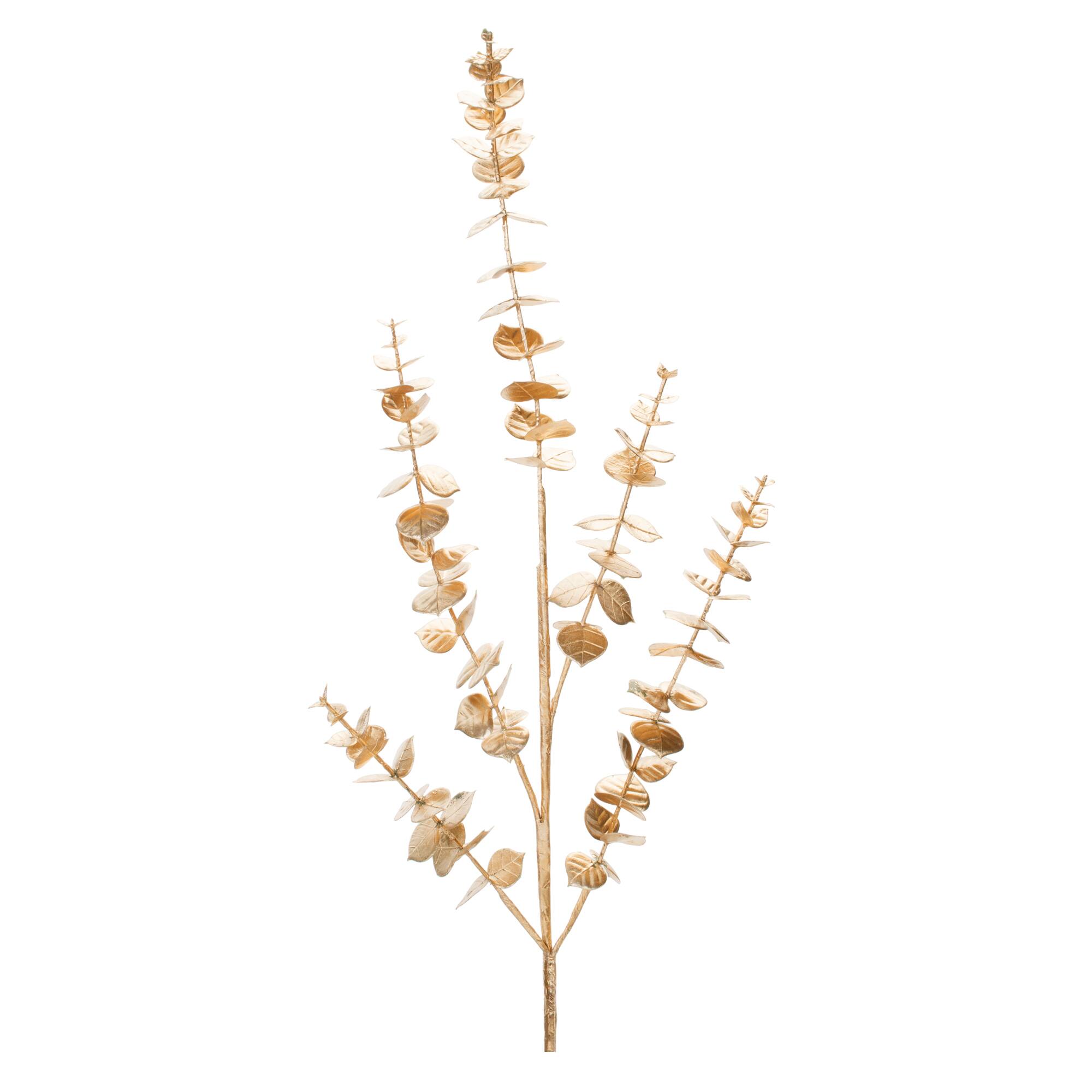 3ft. Metallic Eucalyptus Leaf Spray, 2ct.