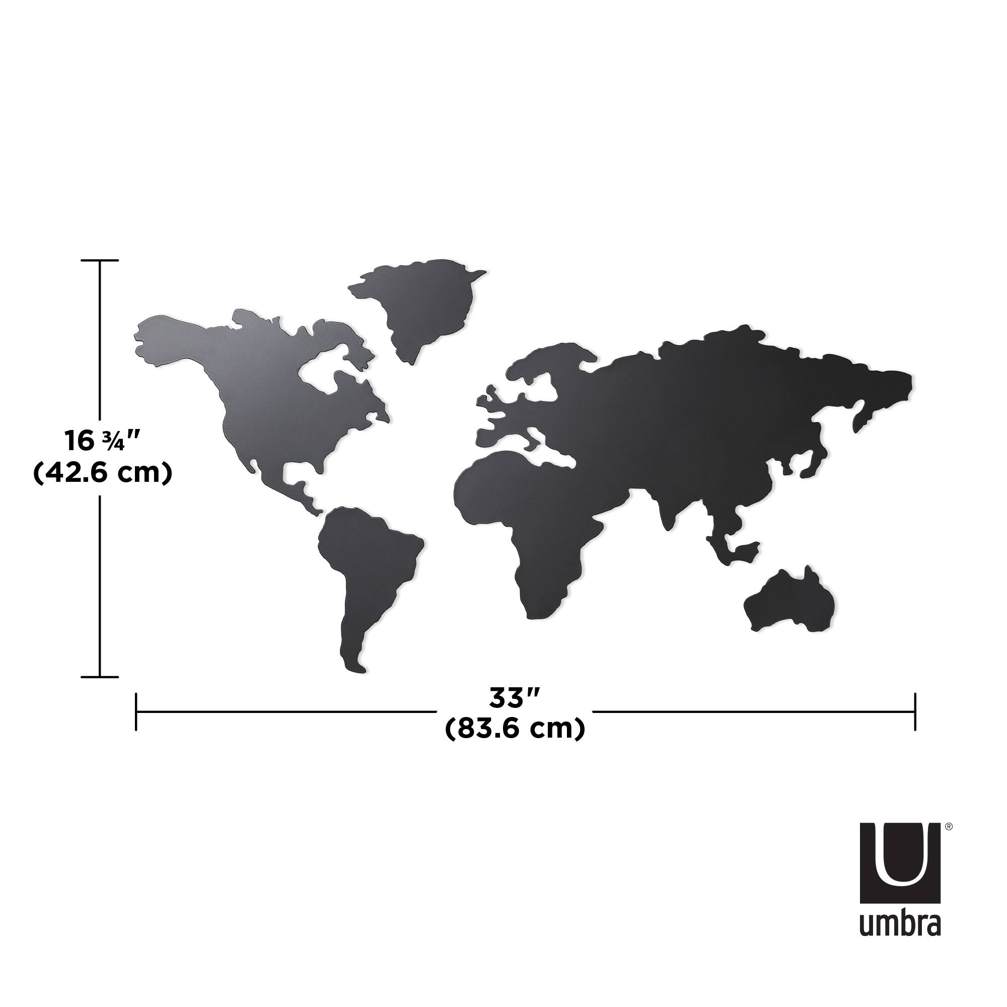 Umbra Titanium Mappit Wall D&#xE9;cor