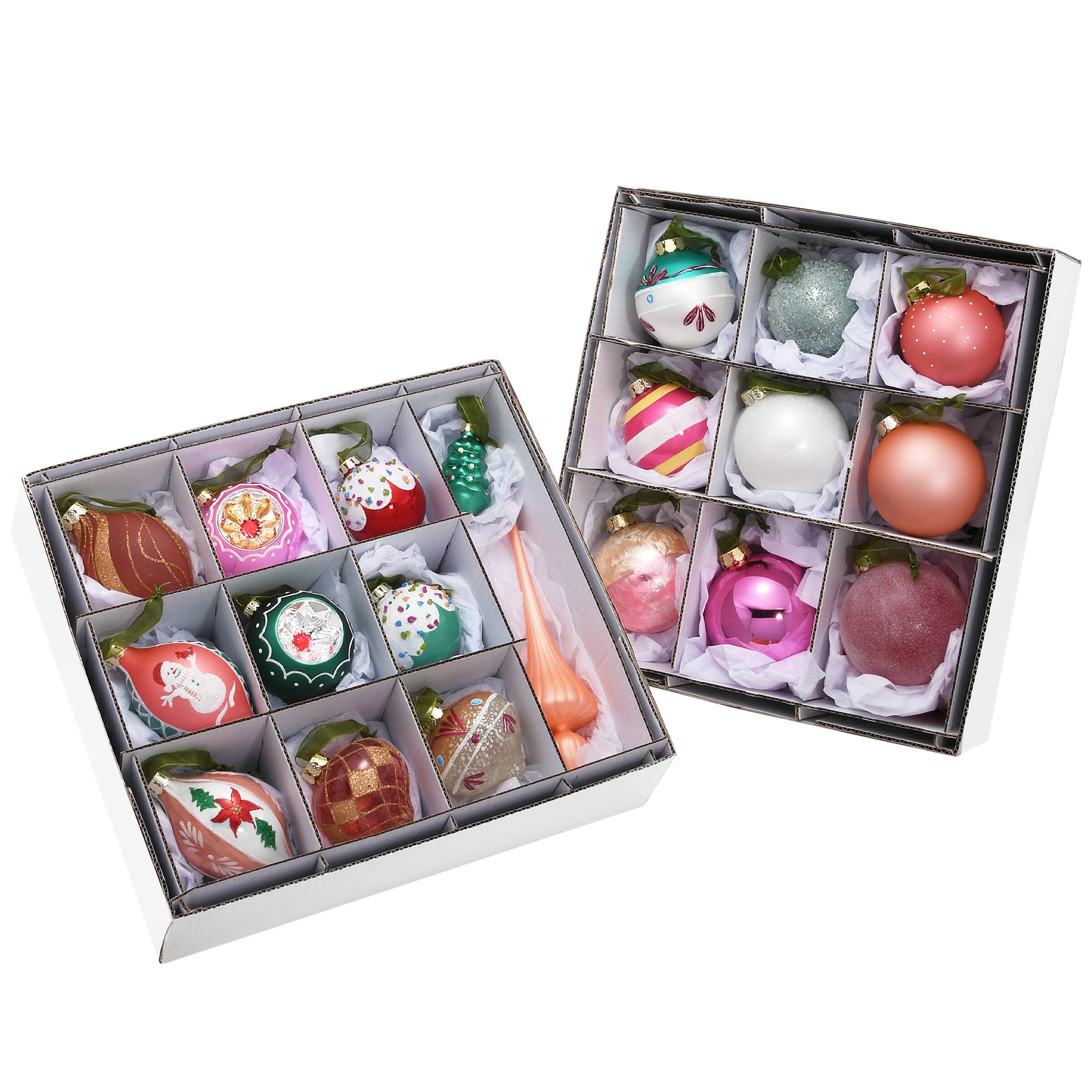 20ct. Be Merry Collection Glass Ornaments Michaels