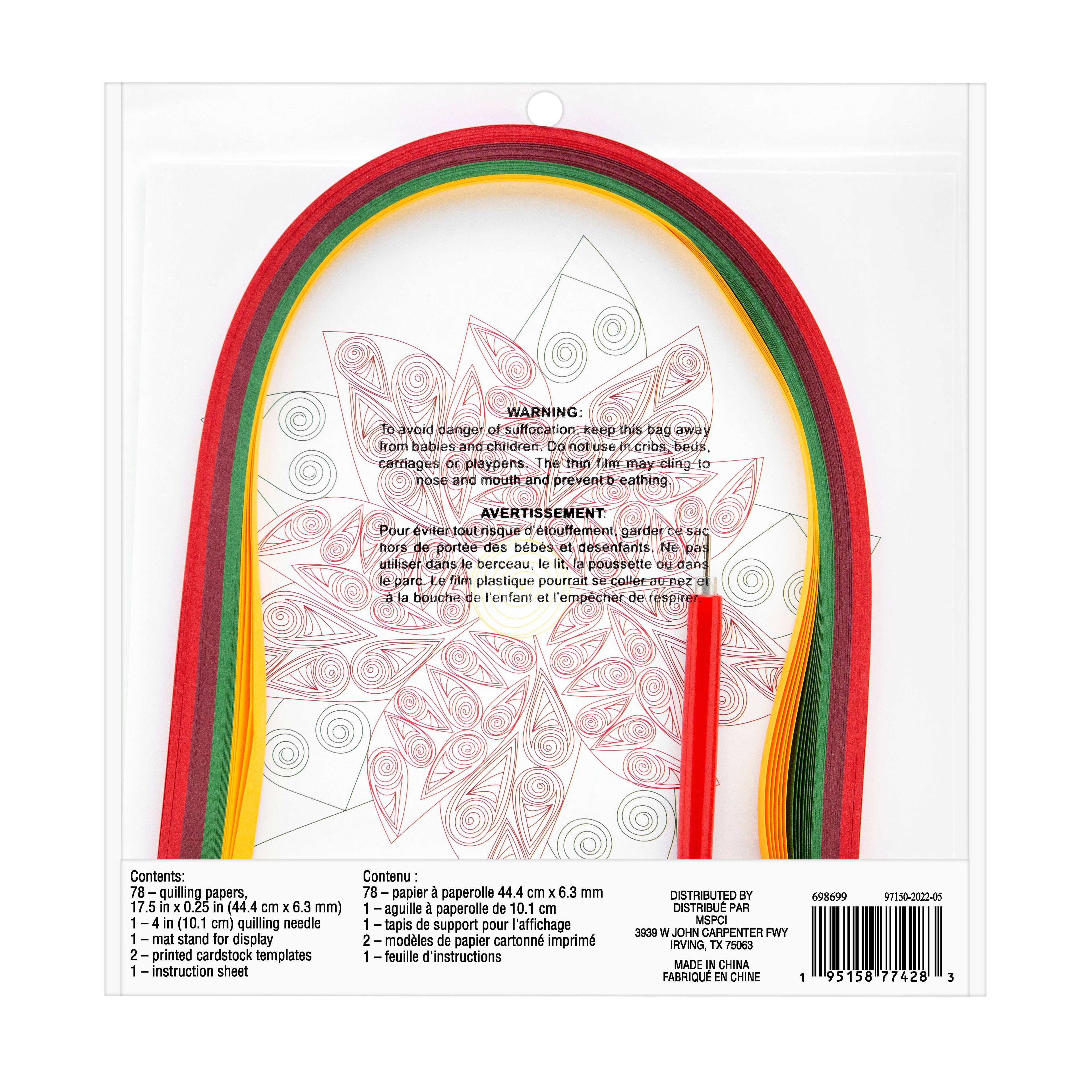 Poinsettia Paper Quilling Kit by Recollections™ Christmas Michaels