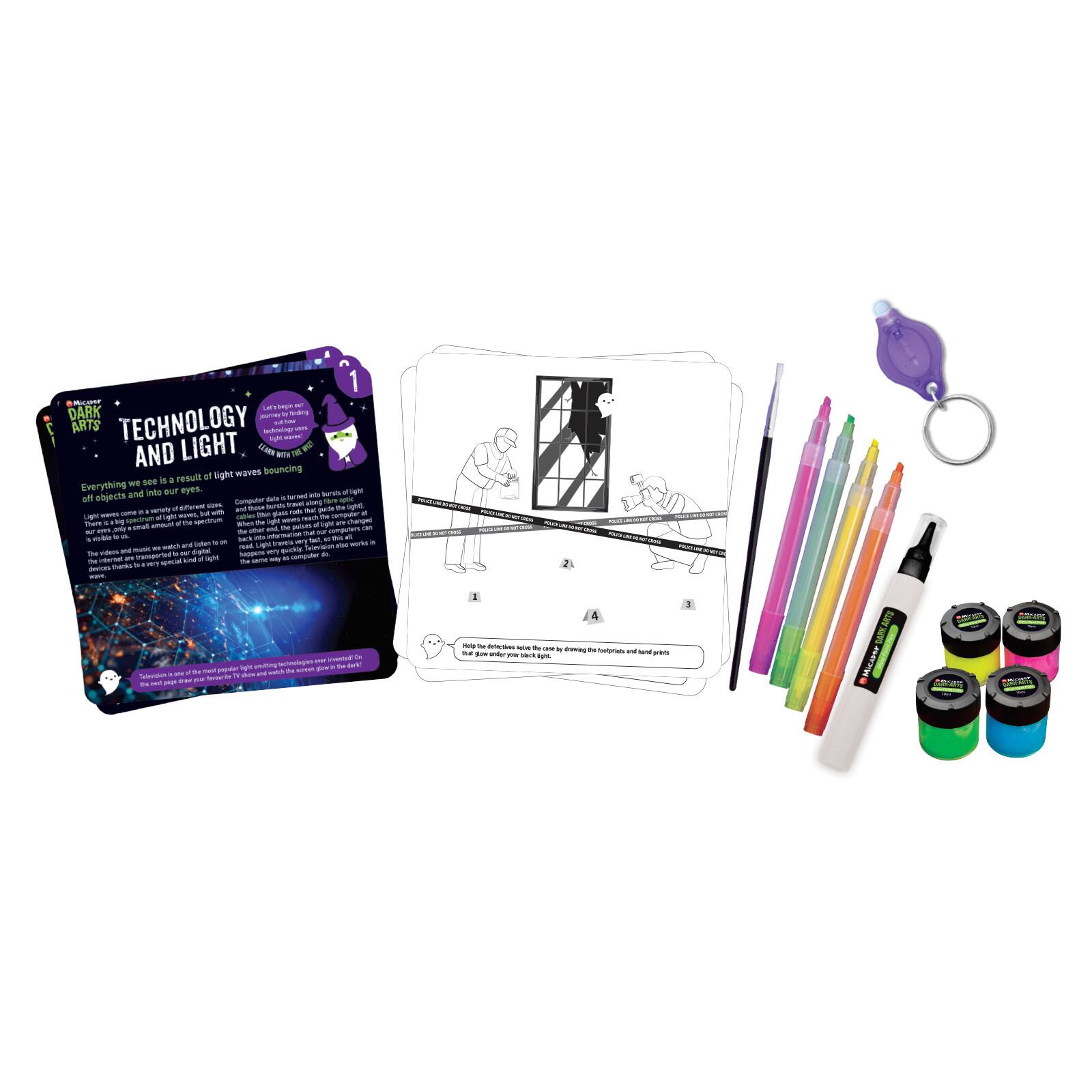 Micador&#xAE; Dark Arts Glow S.T.E.A.M. Tech Activity Set