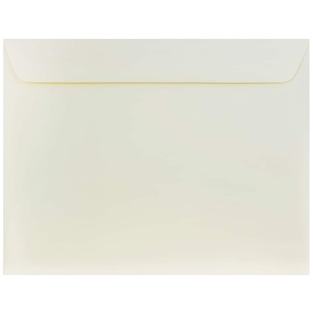 JAM Paper 10&#x22; x 13&#x22; Natural White Wove Metallic Envelopes, 25ct.
