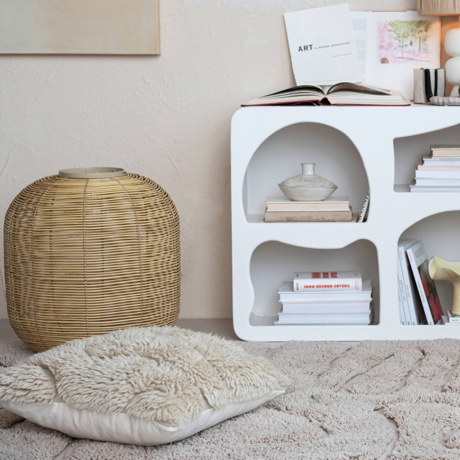 Hello Honey® 20" x 20" Auckland Essence Natural Wool & Cotton Pillow