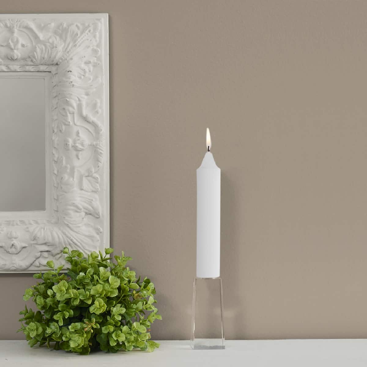 Root Candles 7" Unscented Smooth Collenette Taper Candles, 4ct.