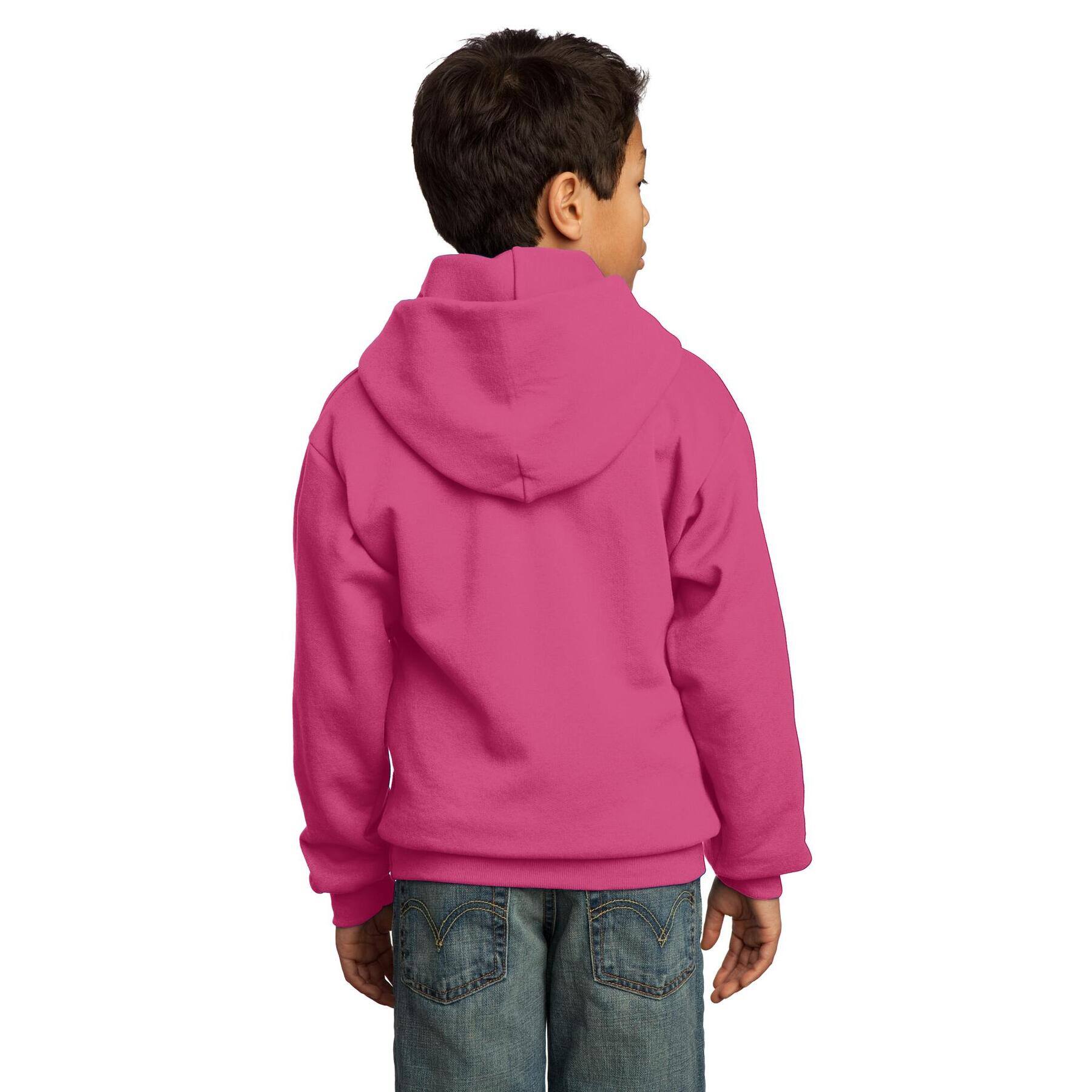Port & Company® Colors Youth Core Fleece Pullover Hooded Sweatshirt