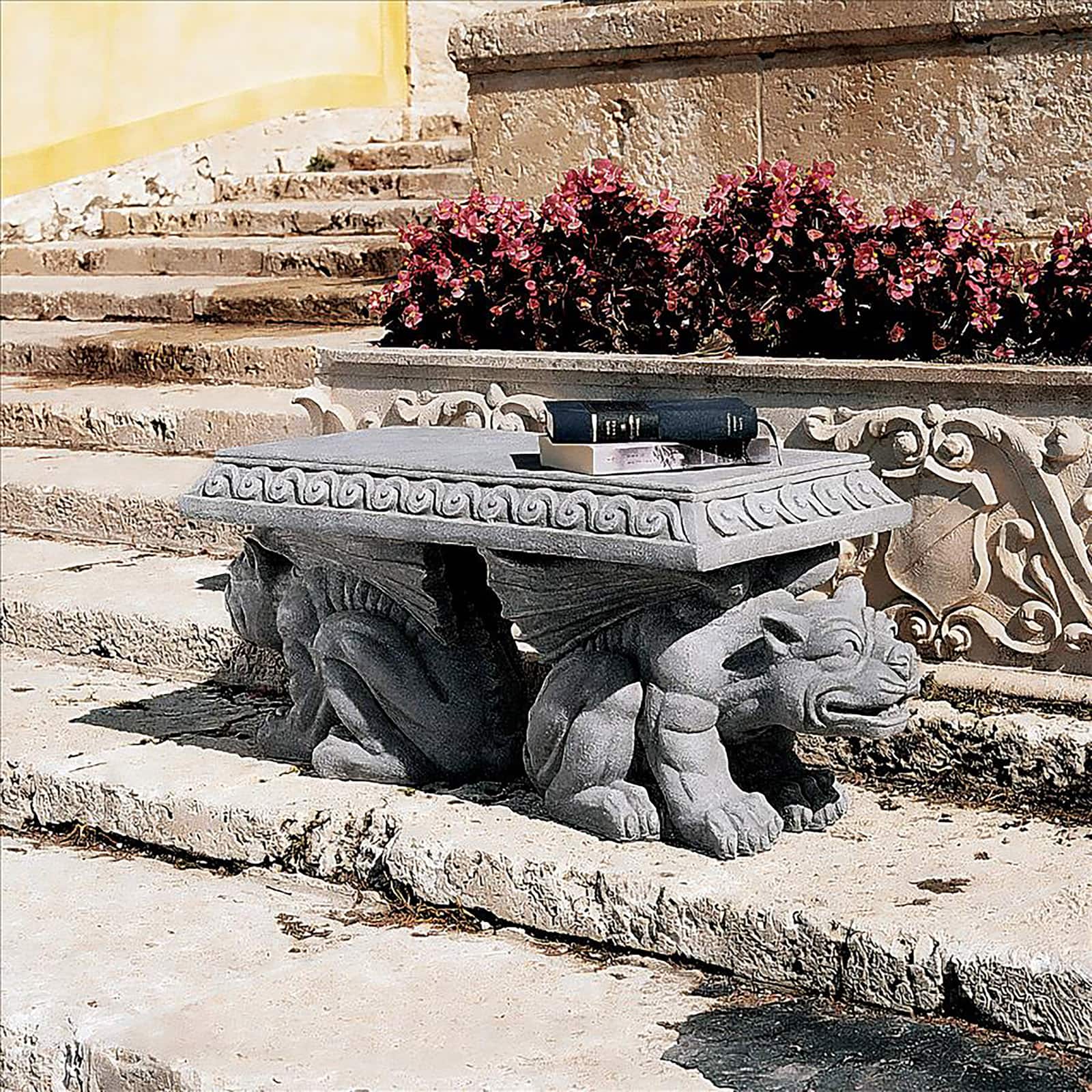 Design Toscano Blair Castle Sculptural Gargoyle Bench