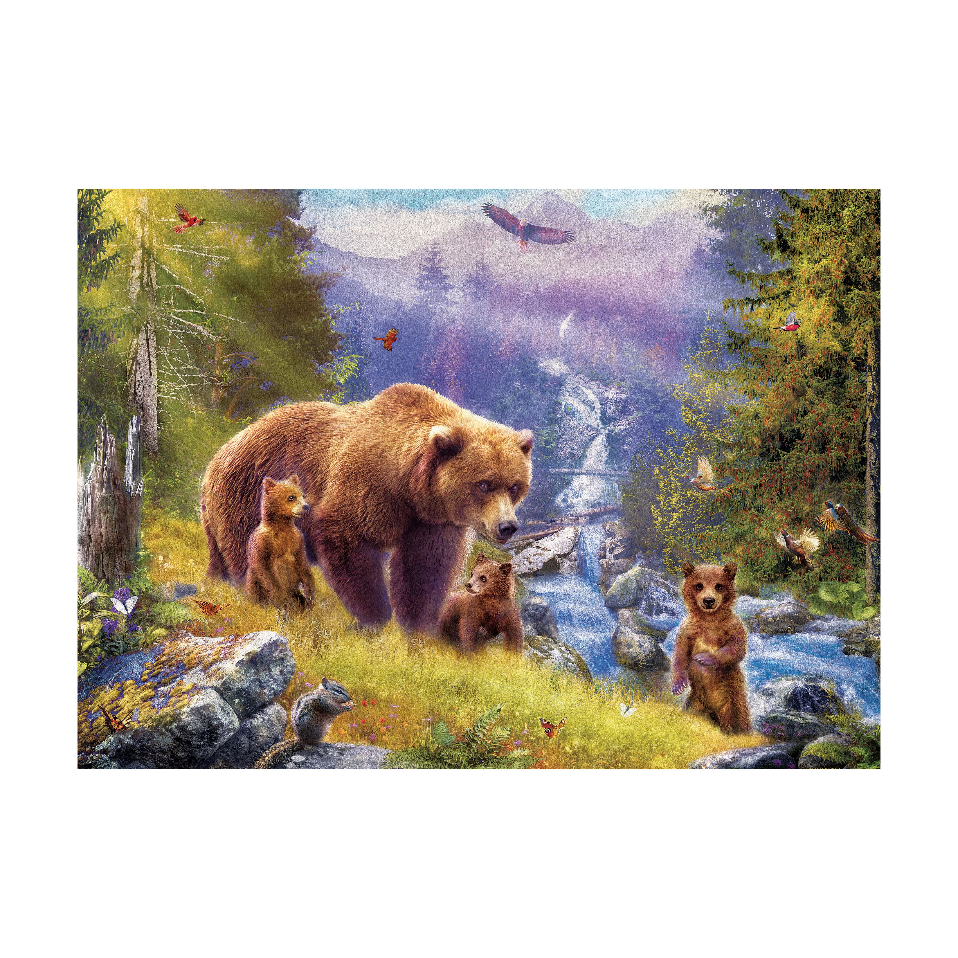 Jan Patrik - Grizzly Cubs Large Pieces Family Puzzle: 500 Pcs