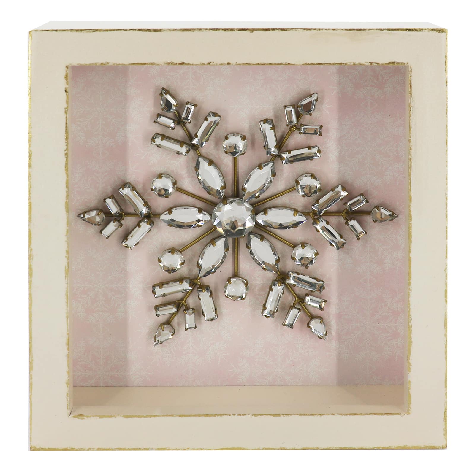 7&#x22; x 8&#x22; Snowflake Block Tabletop D&#xE9;cor by Ashland&#xAE;