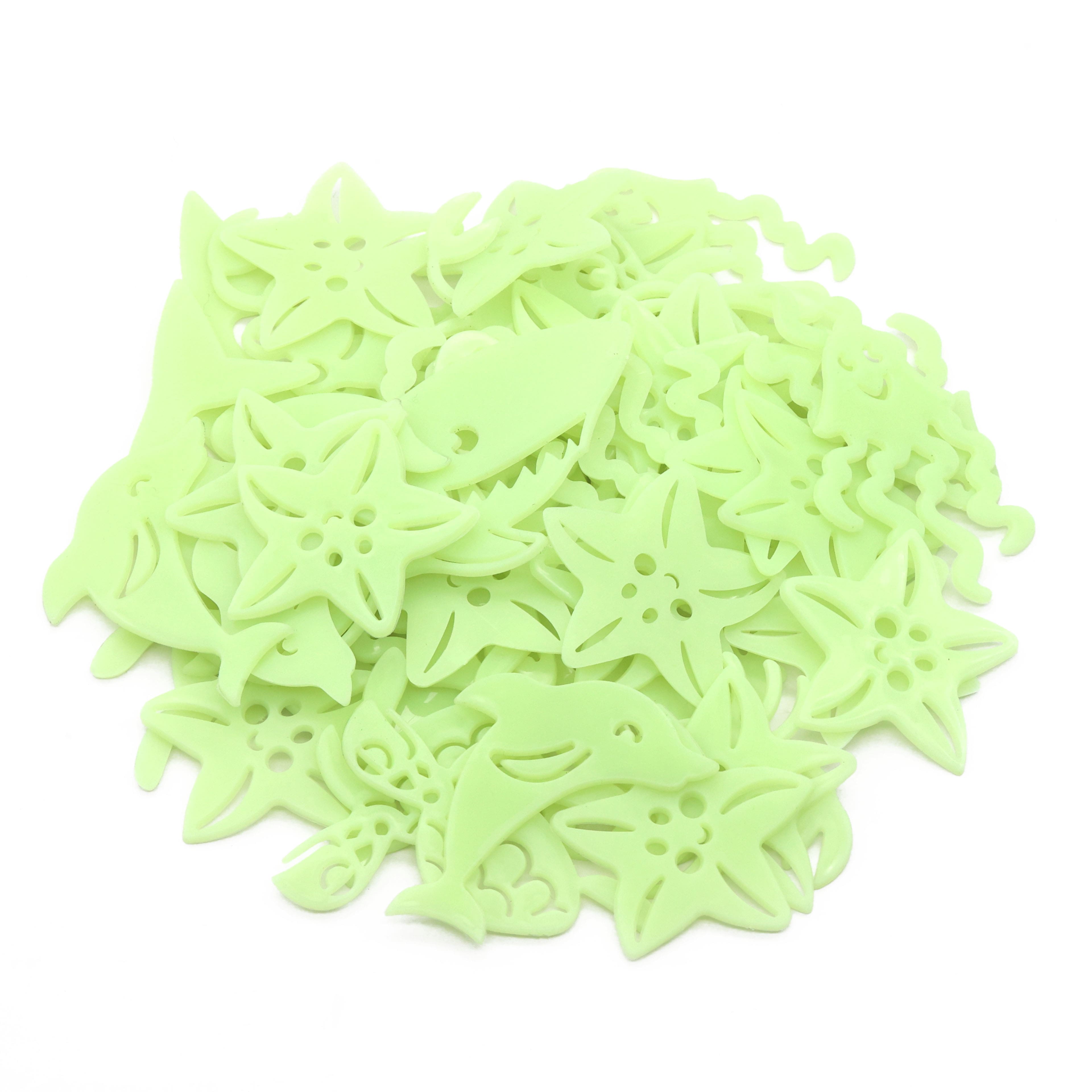 Autocollants phosphorescents à thème de créatures marines de Creatology