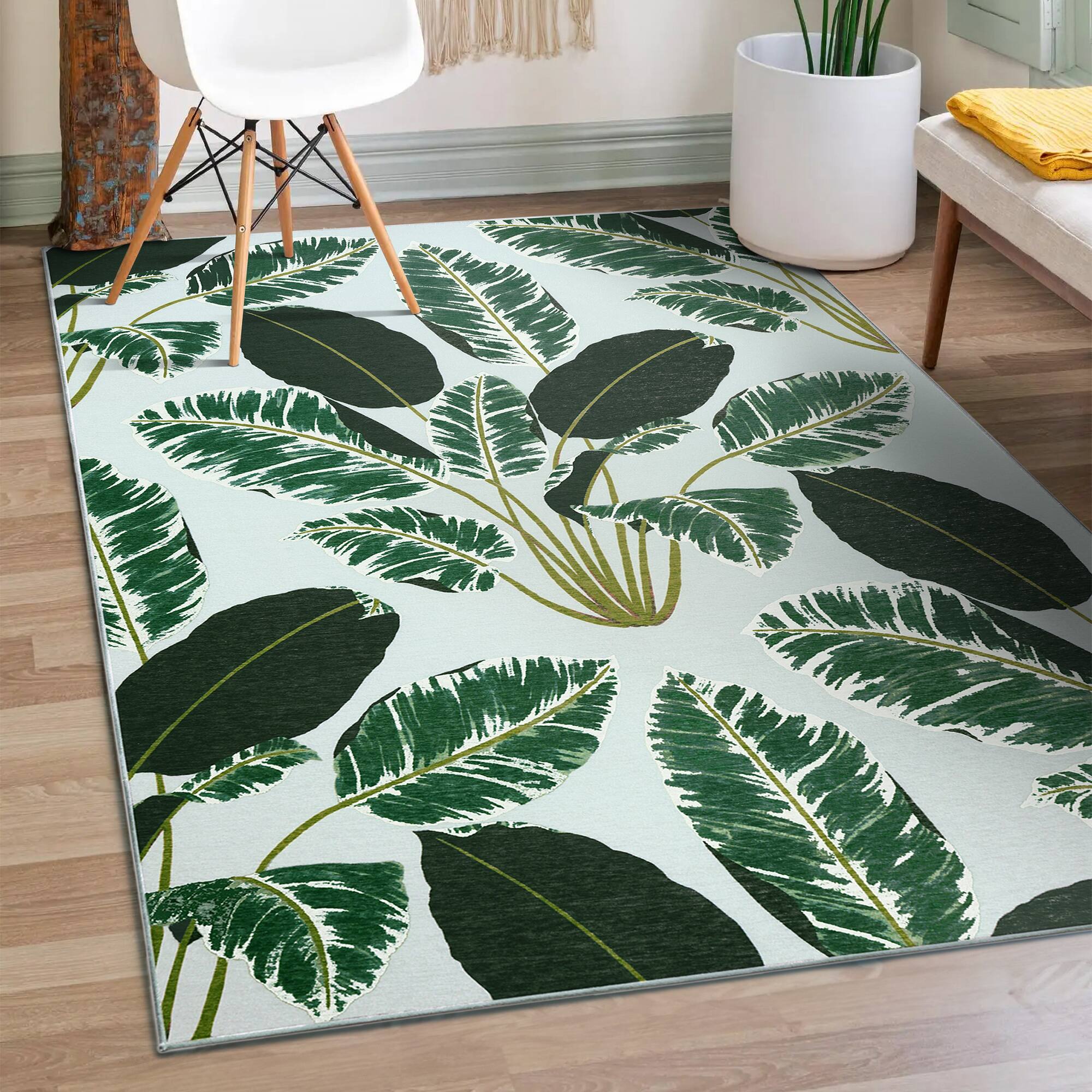 My Magic Carpet Hojas Rainforest Washable Rug