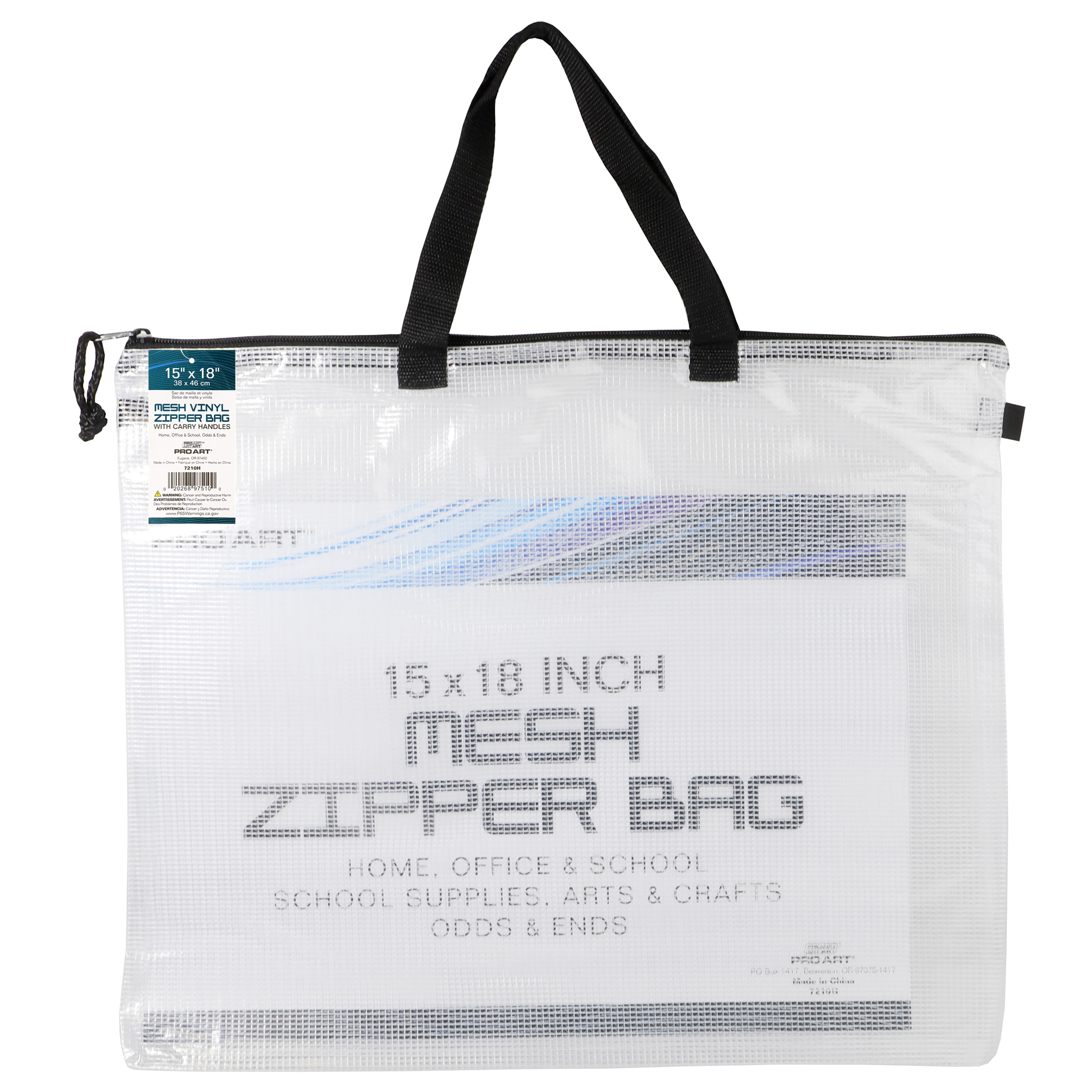 Pro Art&#xAE; Mesh &#x26; Vinyl Zipper Bag