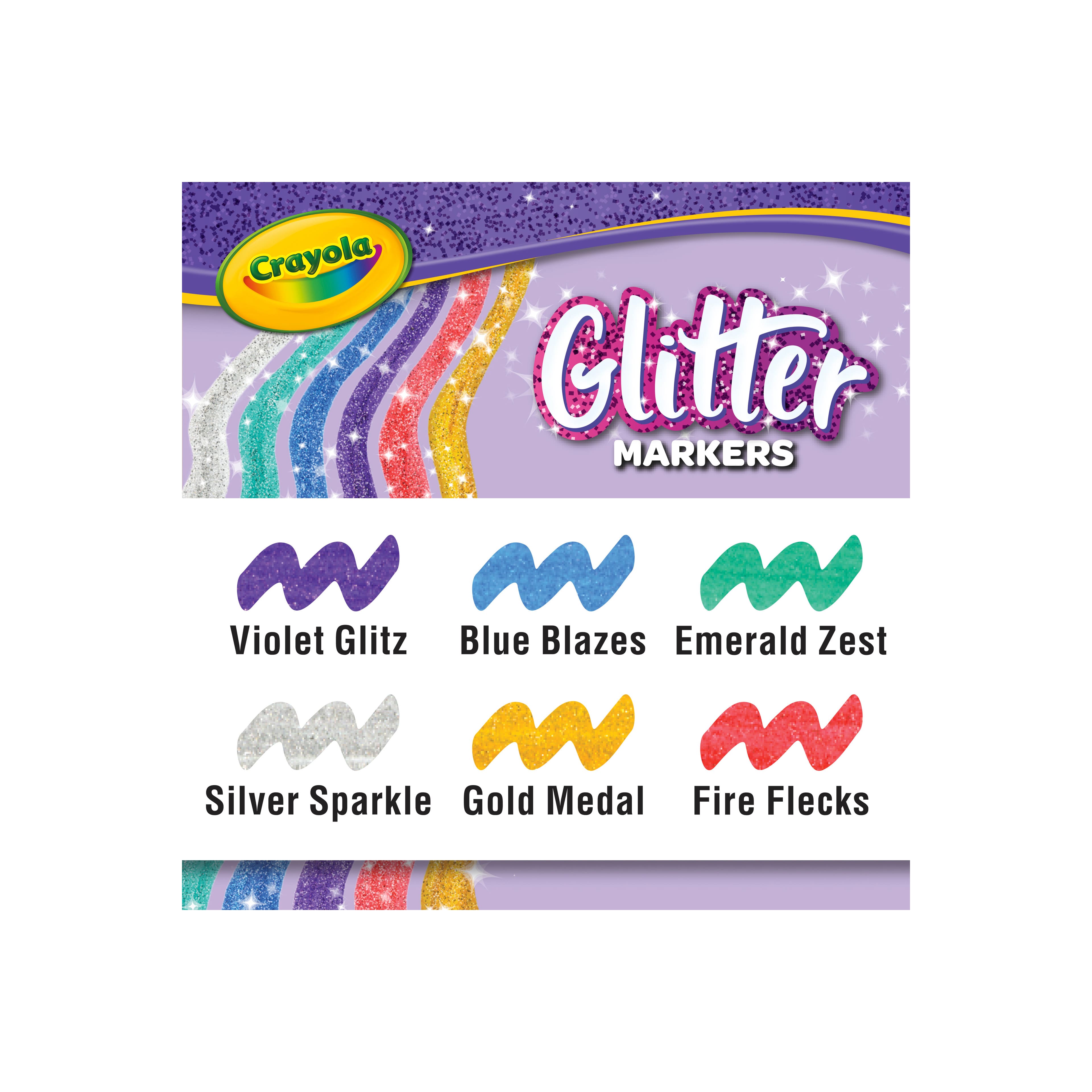 Crayola&#xAE; 6 Color Glitter Markers