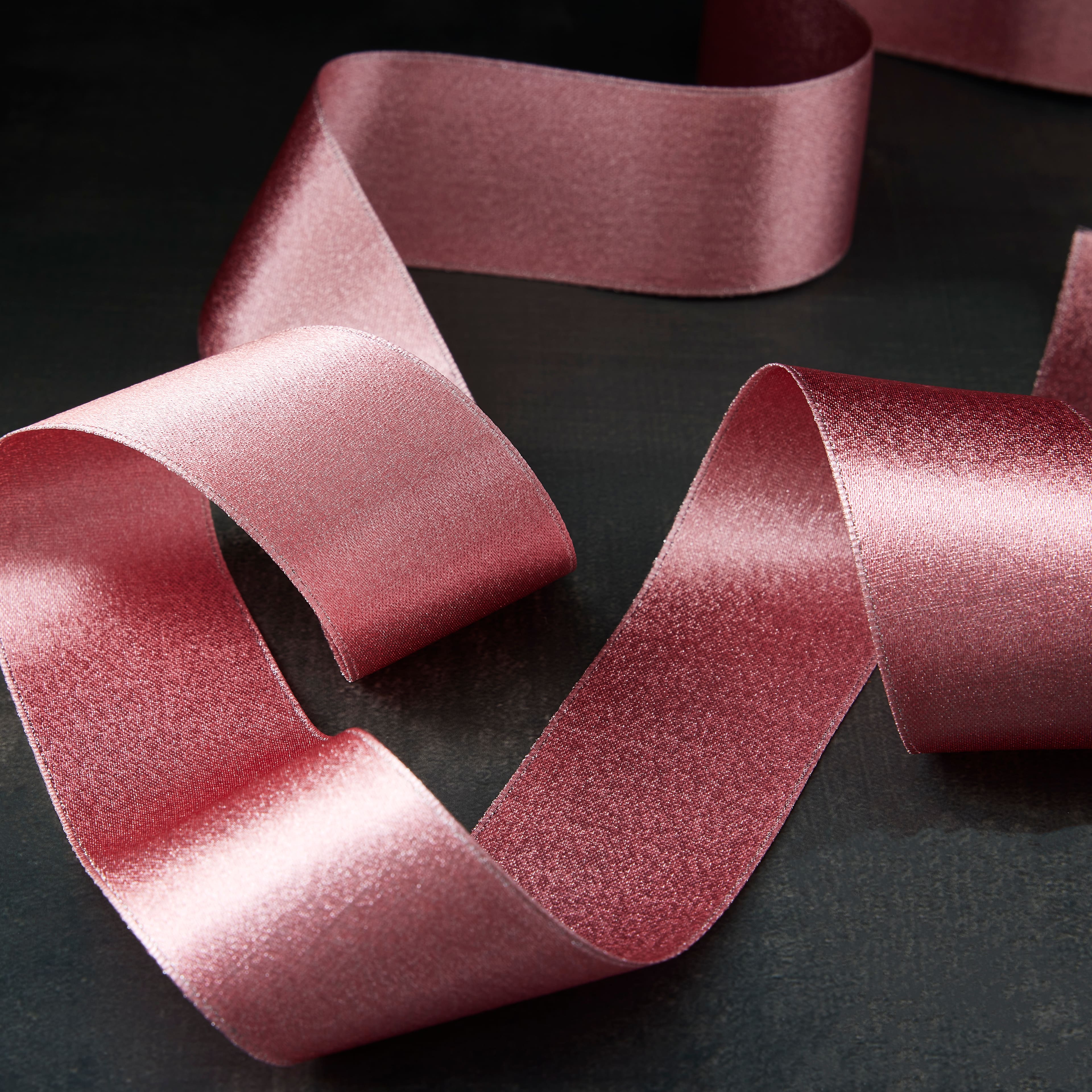 1.5&#x27;&#x27; x 3yd. Shimmer Satin Wired Ribbon by Celebrate It&#xAE;