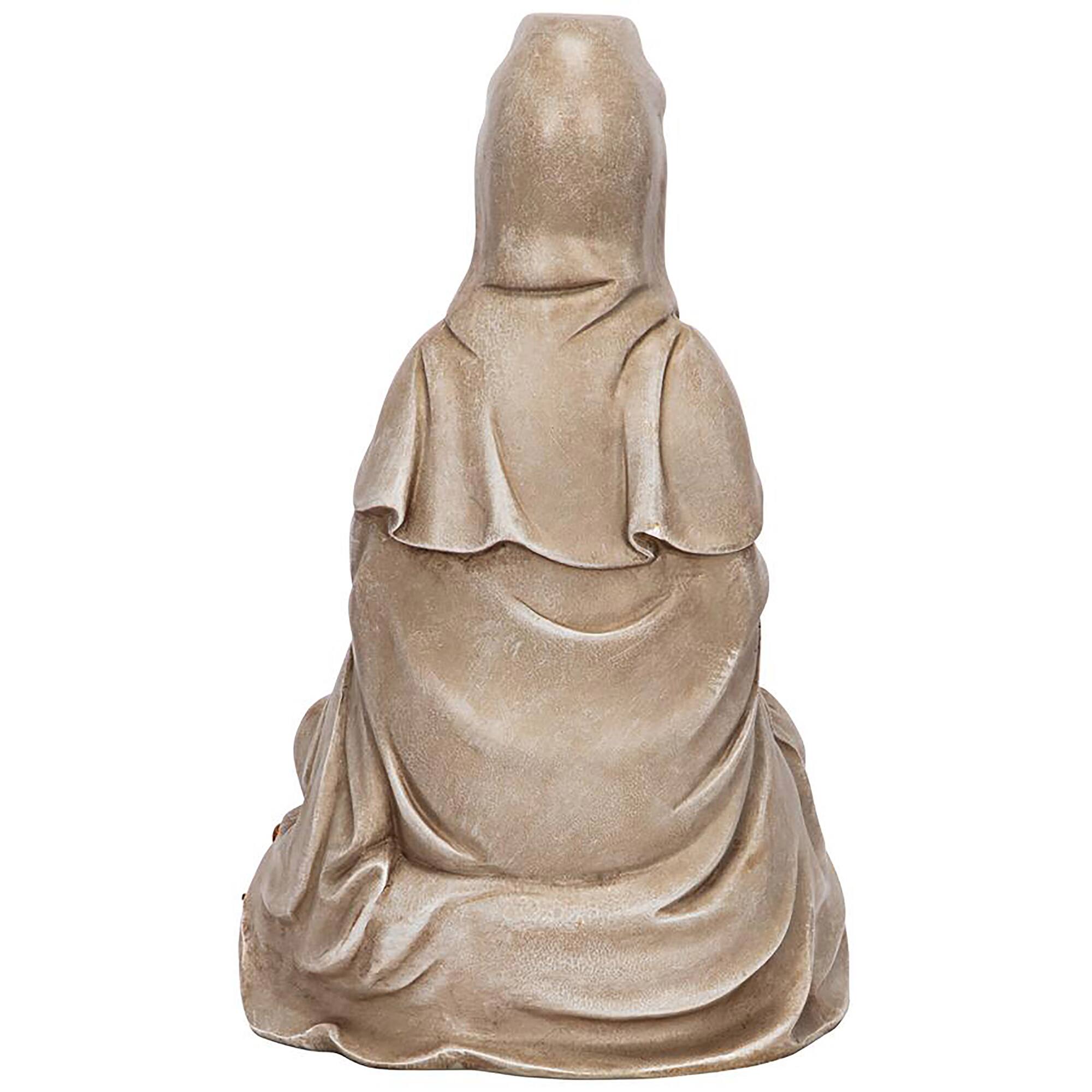 Design Toscano 12" Goddess Guan Yin Seated on a Lotus Statue