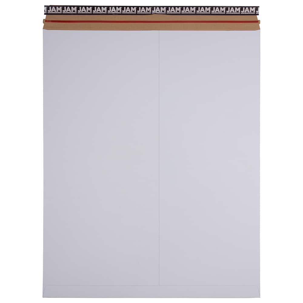 JAM Paper 17" x 21" White Flat Photo Mailer Peel & Seal Closure Envelopes, 6ct.