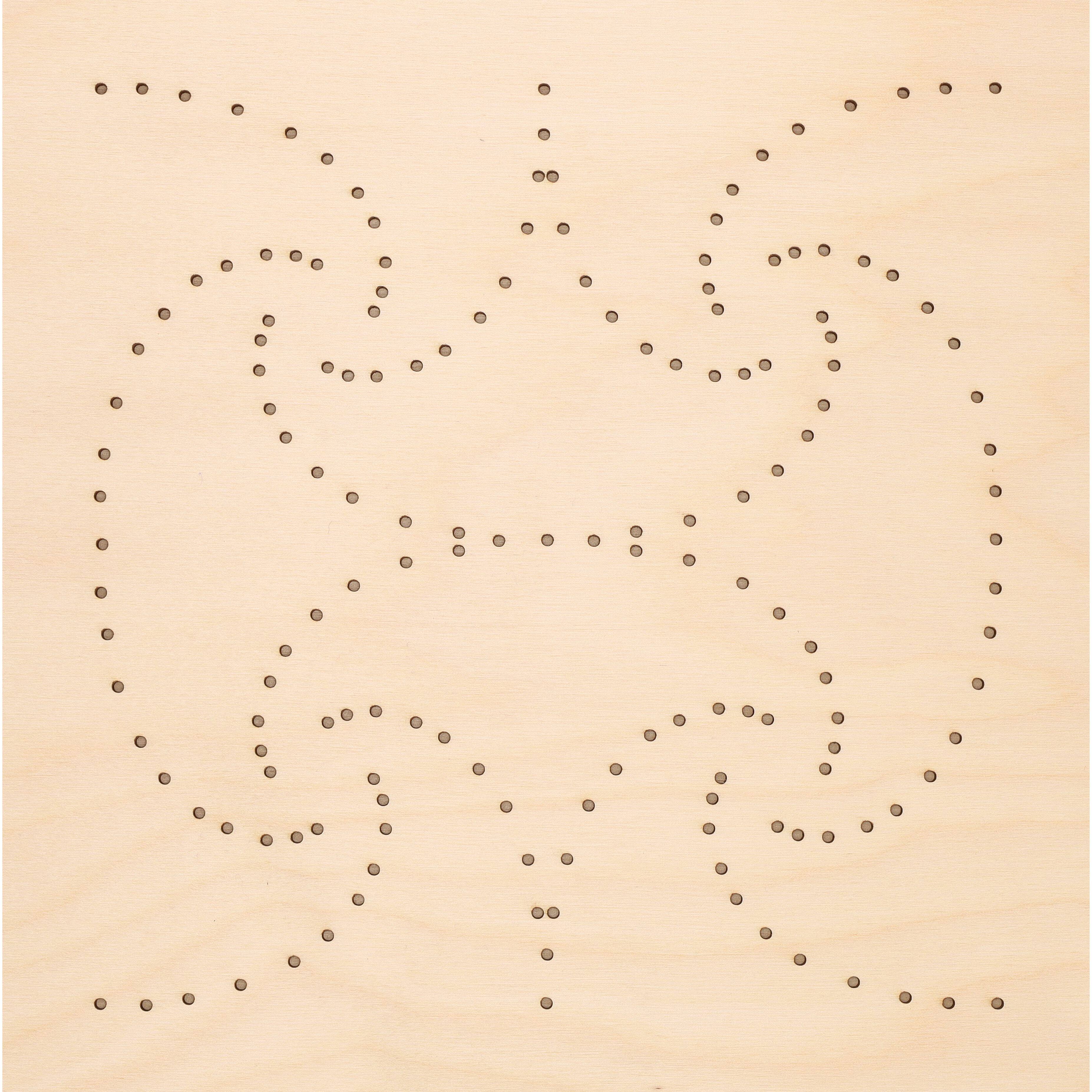 Leisure Arts® Intermediate Royal Jester Wood Stitched String Art Panel Kit