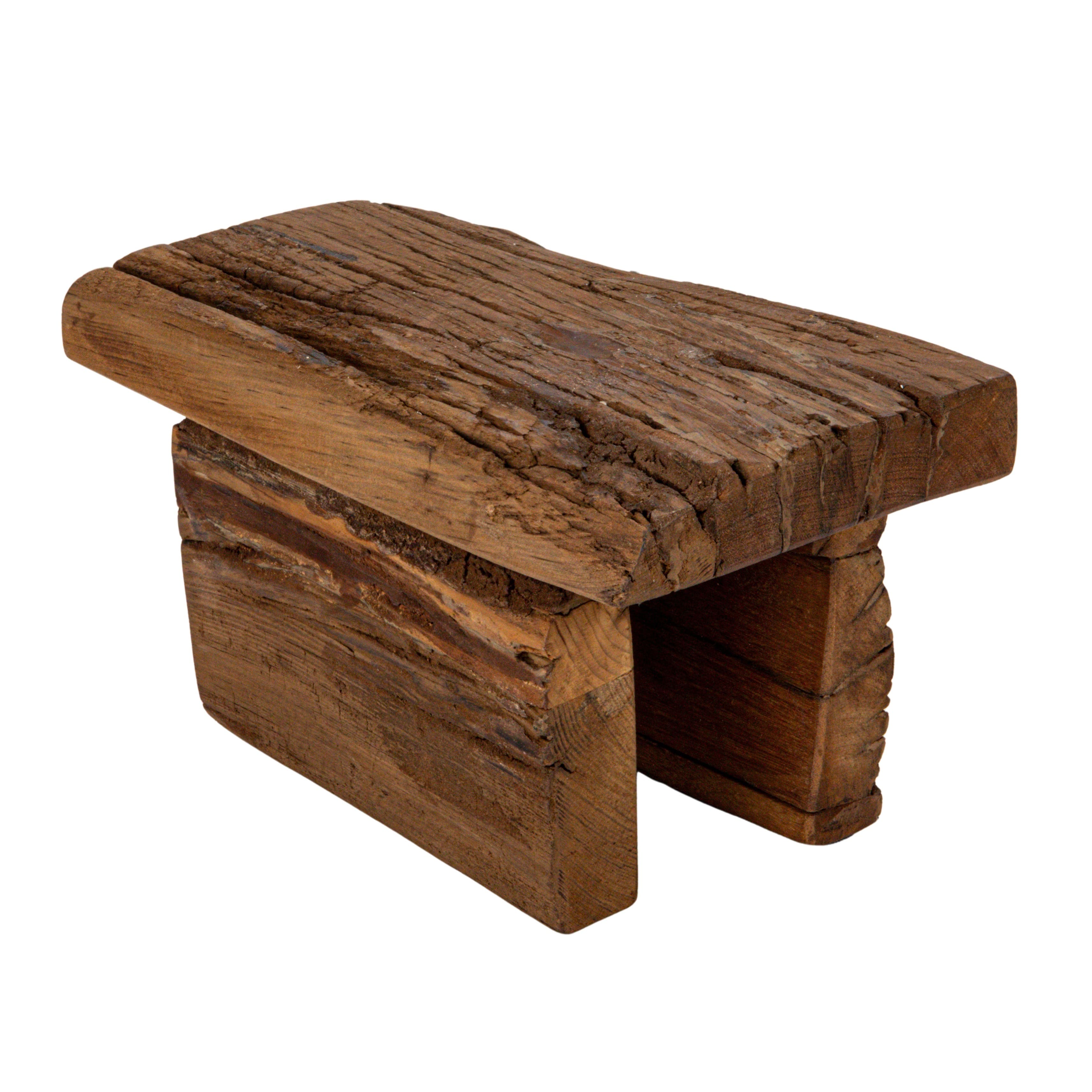Hello Honey® 6" Natural Decorative Reclaimed Wood Pedestal