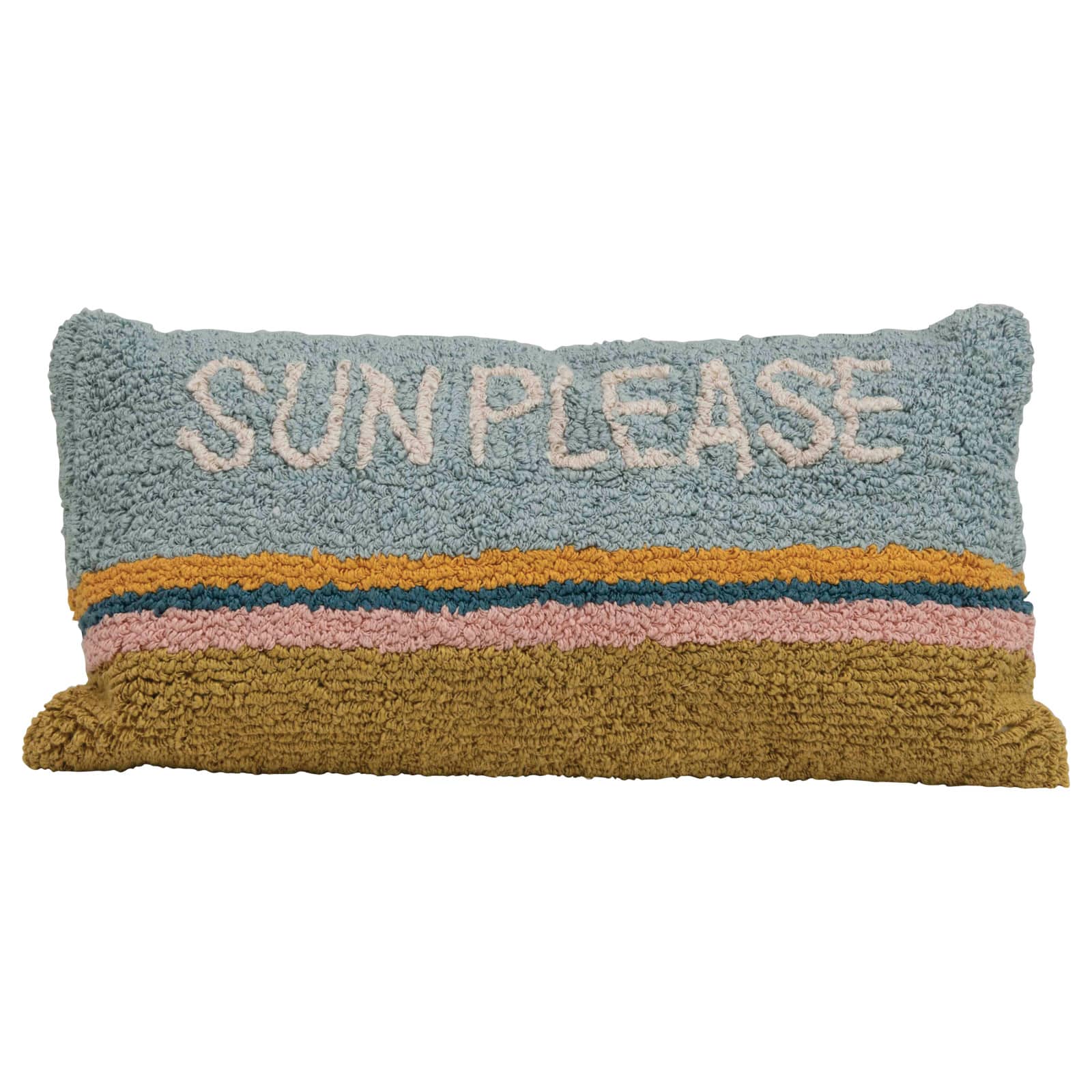 Sun Please Cotton Striped Pillow