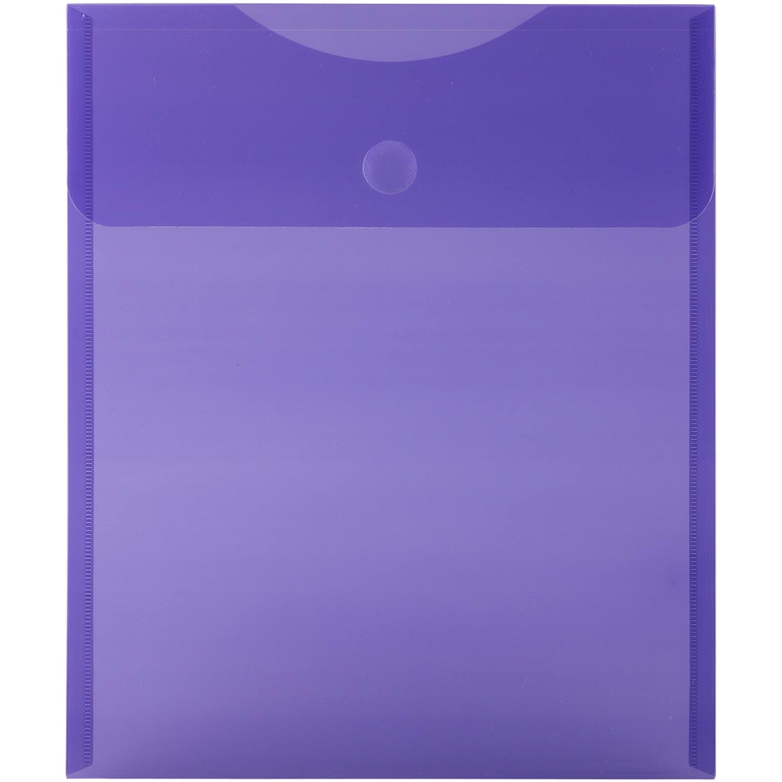 JAM Paper Open End Plastic Envelopes with Hook &#x26; Loop Closure, 24ct.