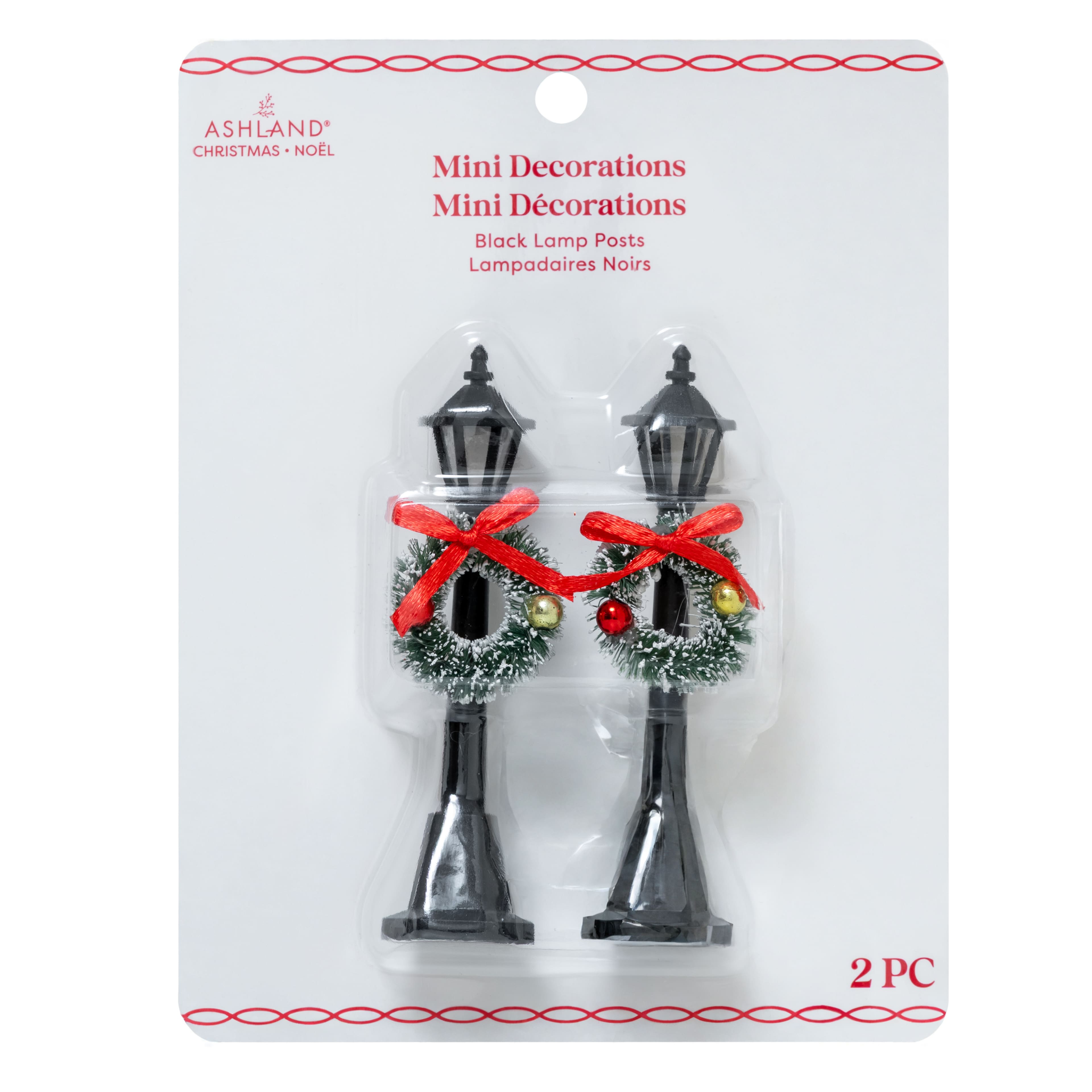 Mini Black Lamp Posts, 2ct. by Ashland&#xAE;