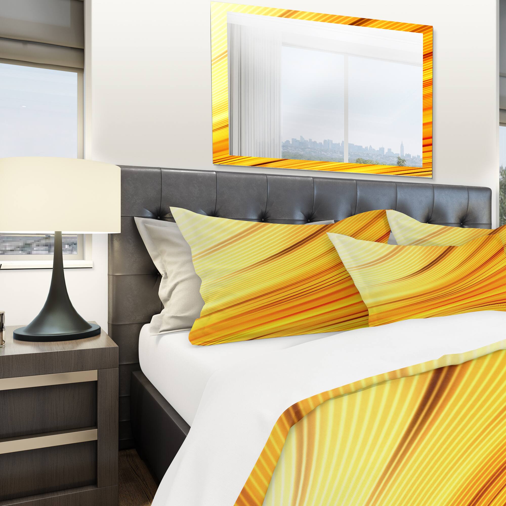 Designart &#x27;Speed of Light&#x27; Modern &#x26; Contemporary Bedding Set - Duvet Cover &#x26; Shams